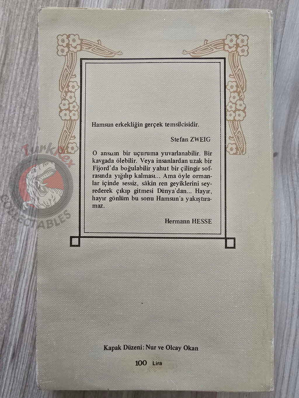Knut Hamsun – Benoni 1980 Turkish Book Turkey