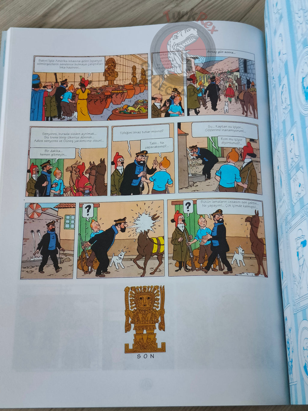 Tintin – Prisoners of the Sun 1998 Turkish Edition Comic Turkey 2nd YKY