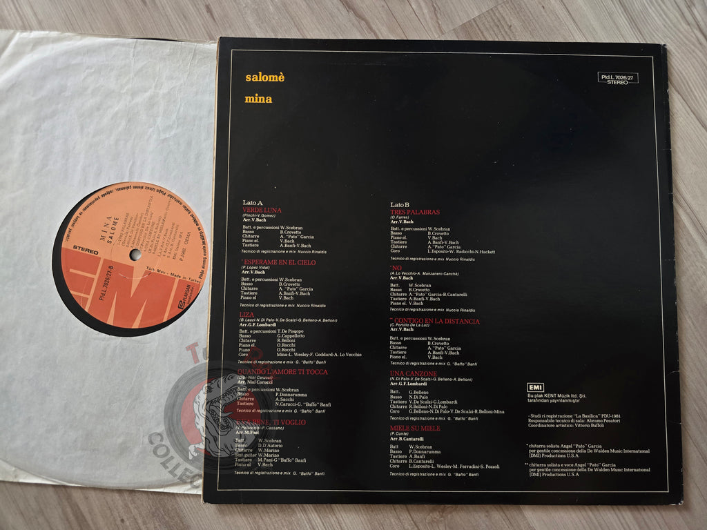 Mina – Salomè Turkish Pressing Vinyl Turkey Edition