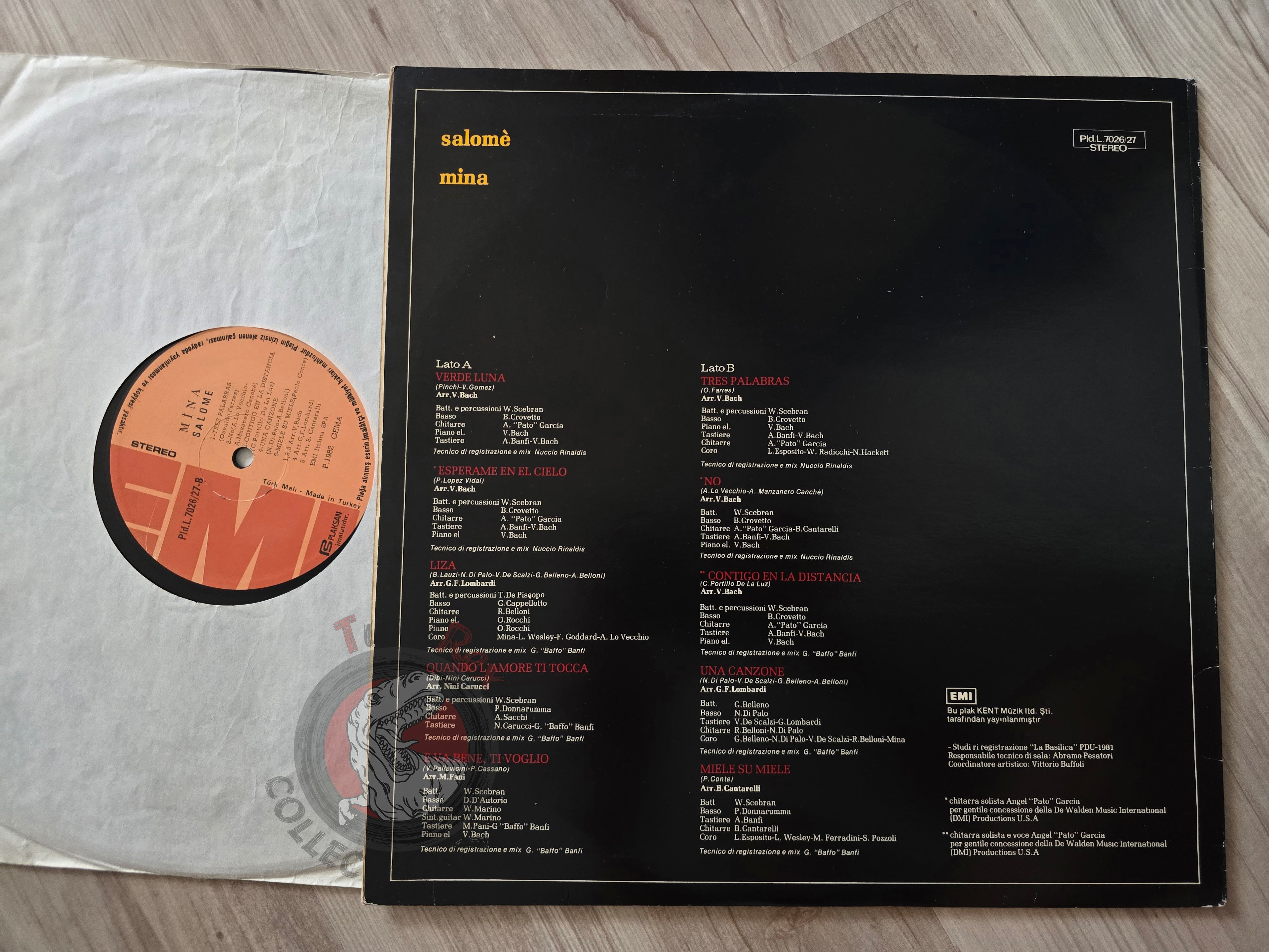 Mina – Salomè Turkish Pressing Vinyl Turkey Edition