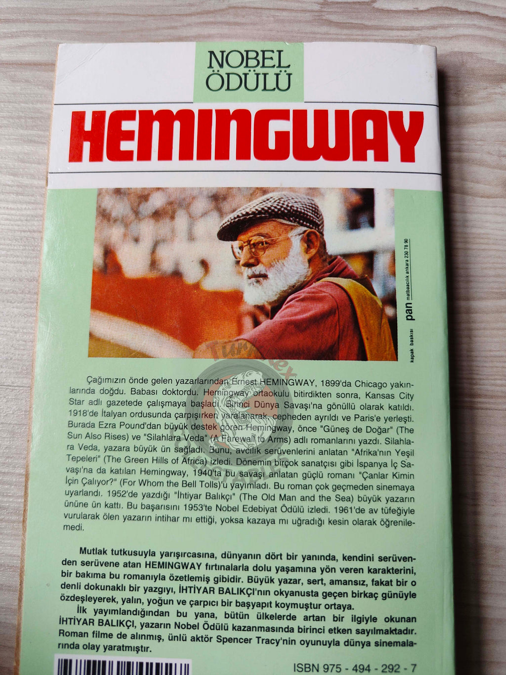 Ernest Hemingway – The Old Man and the Sea 1997 Turkish Book Turkey