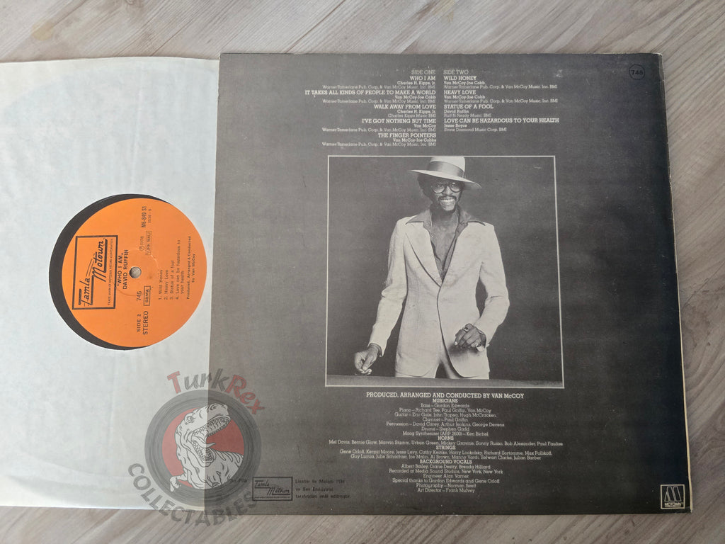 David Ruffin – Who I Am Turkish Pressing Vinyl Turkey Edition