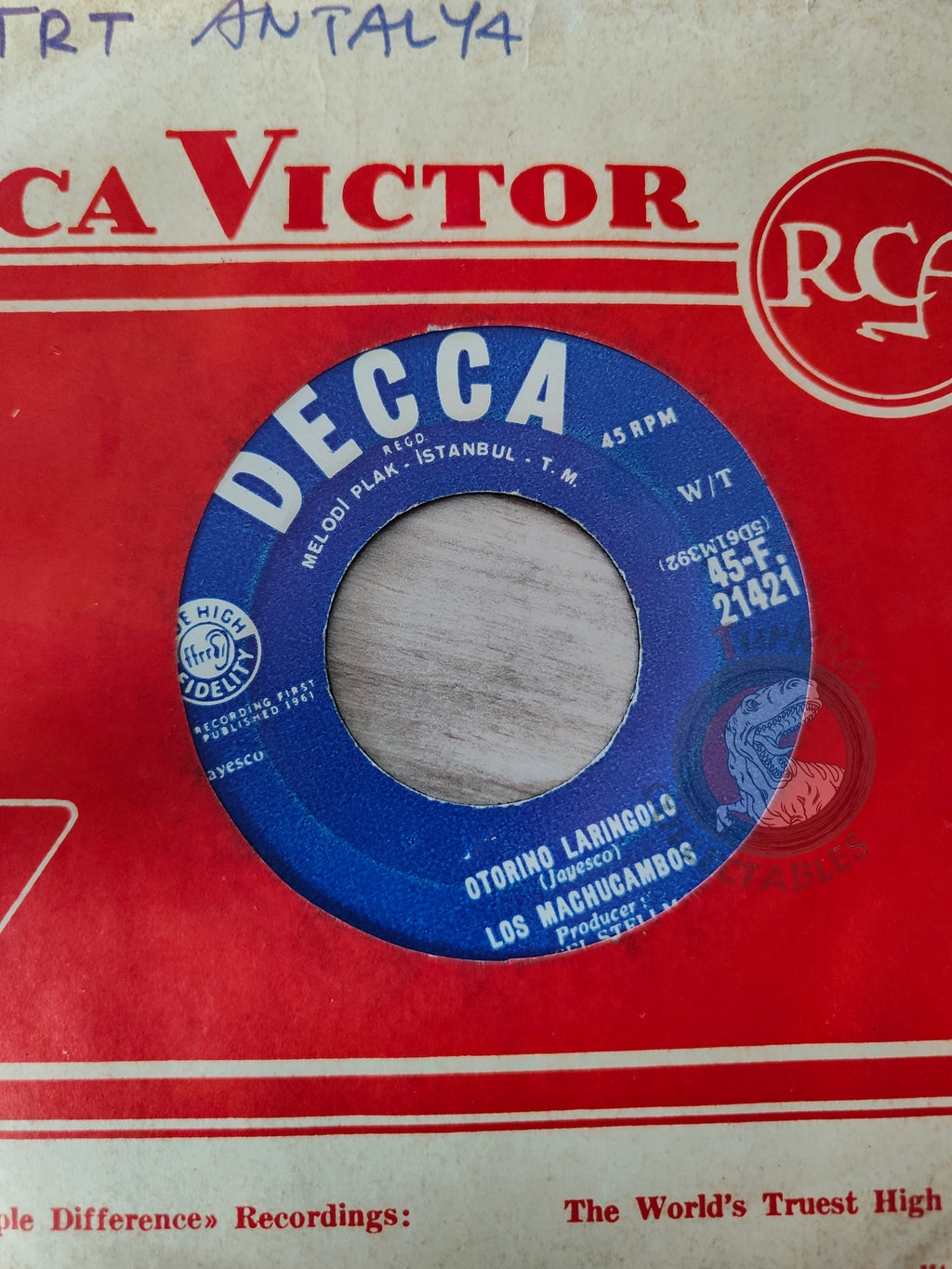 Los Machucambos – La Bamba 7" Turkish Pressing Vinyl Turkey Edition