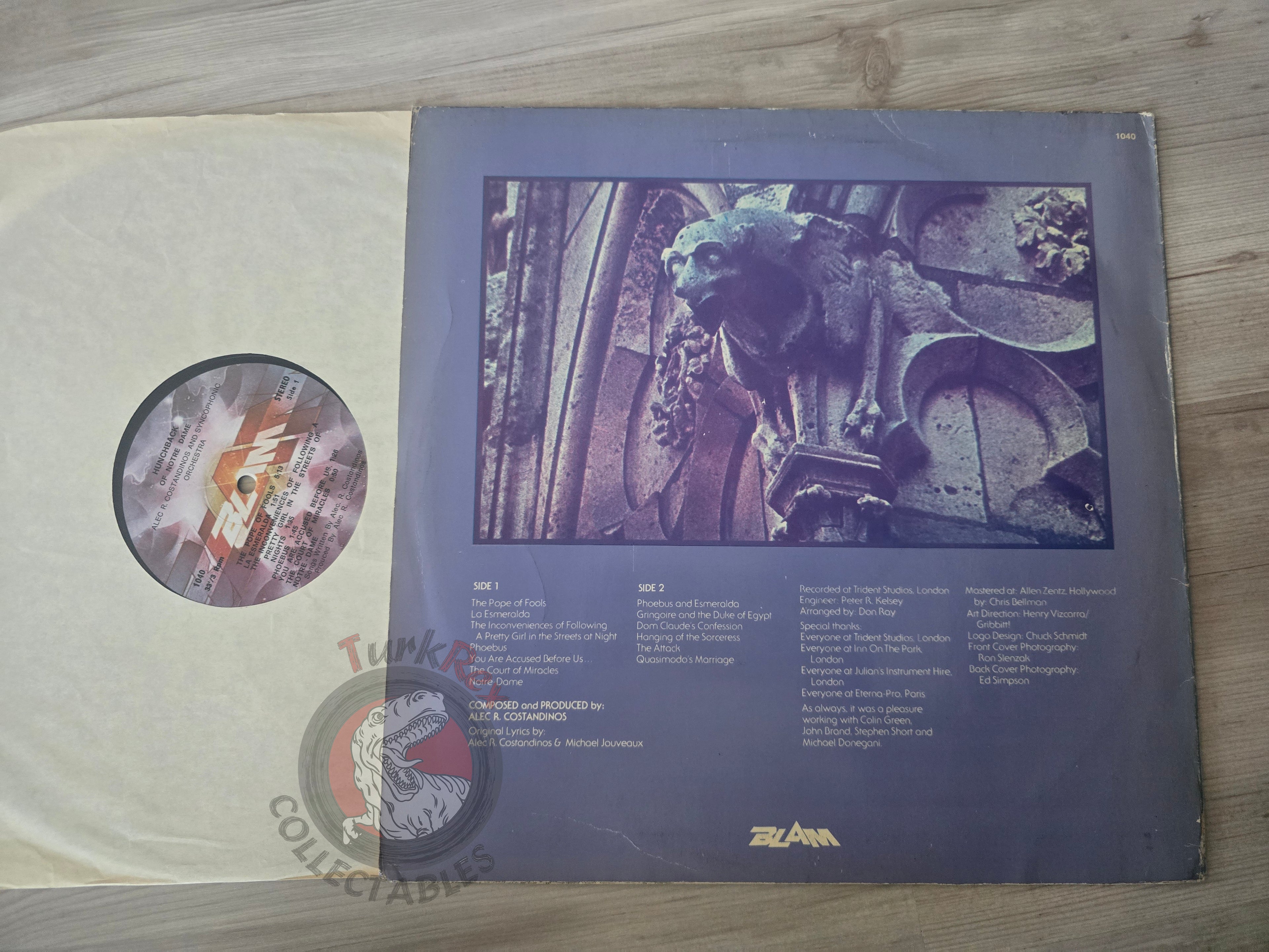 Alec R. Costandinos – The Hunchback Of Notre Dame Turkish Pressing Vinyl Turkey Edition