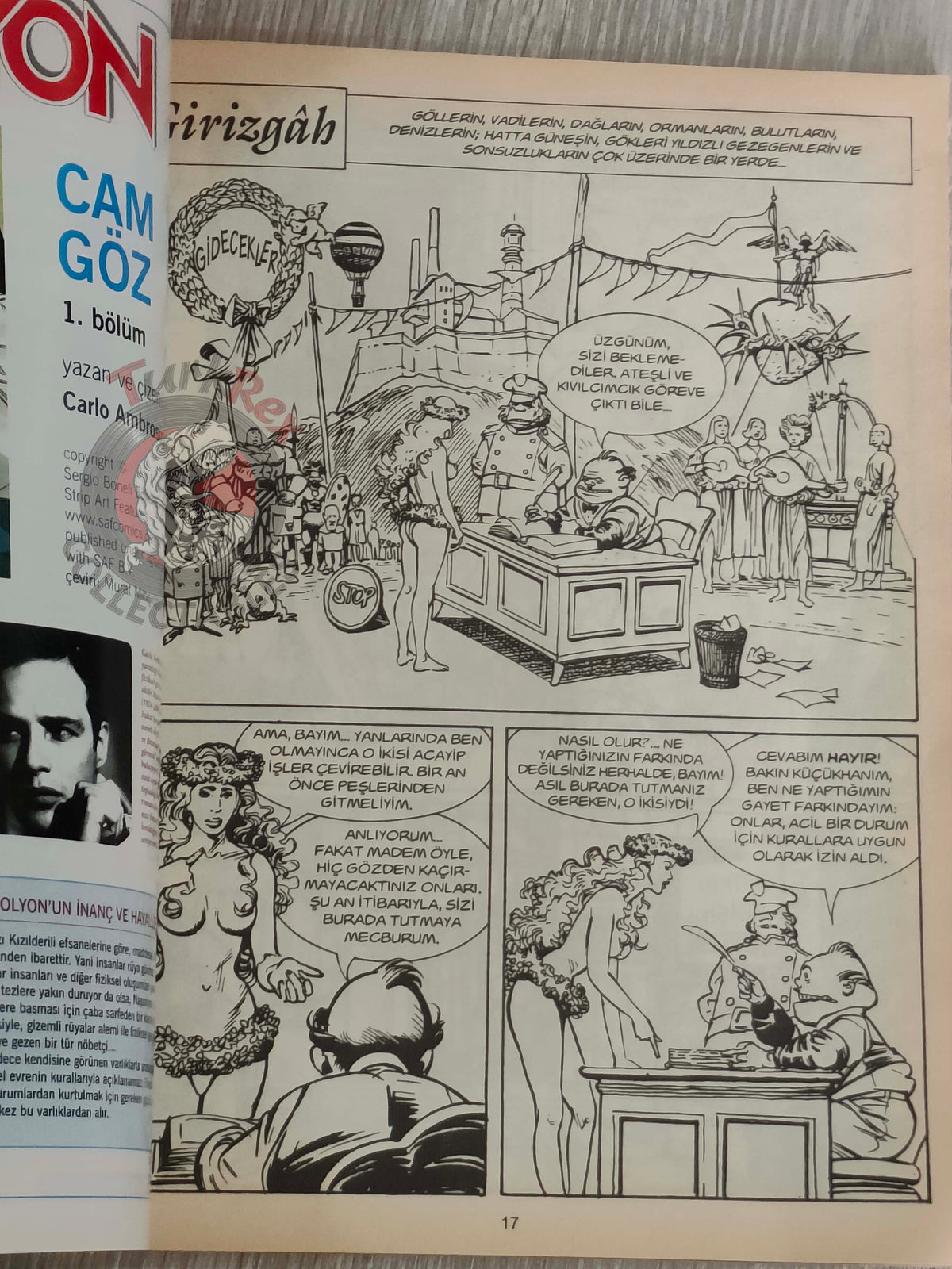 Rodeo Strip 2005 Dylan Dog Turkish Comic Mag Odie Bracy Carlo Ambrosini David Cronenberg