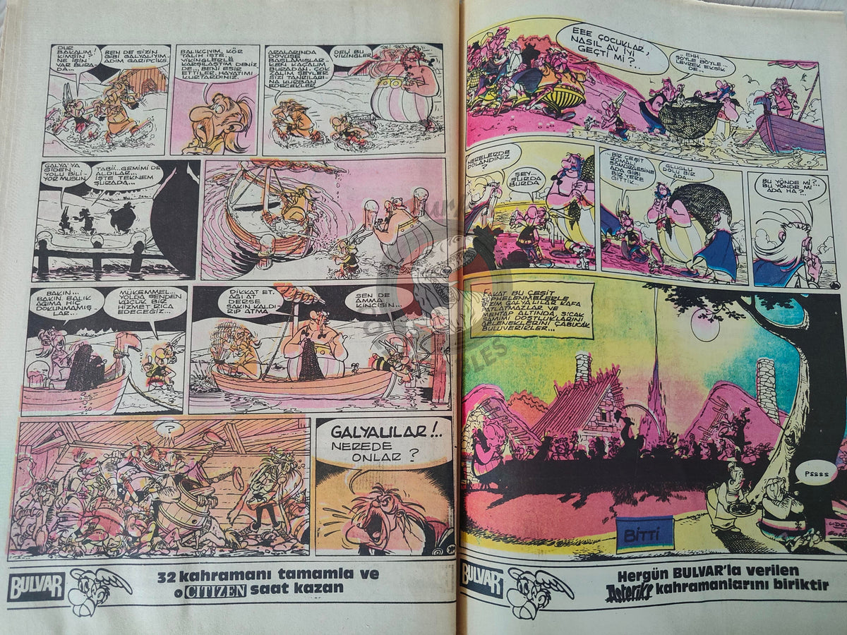 Asterix –  Asterix and the Great Crossing 1986 Turkish Edition Comic Turkey