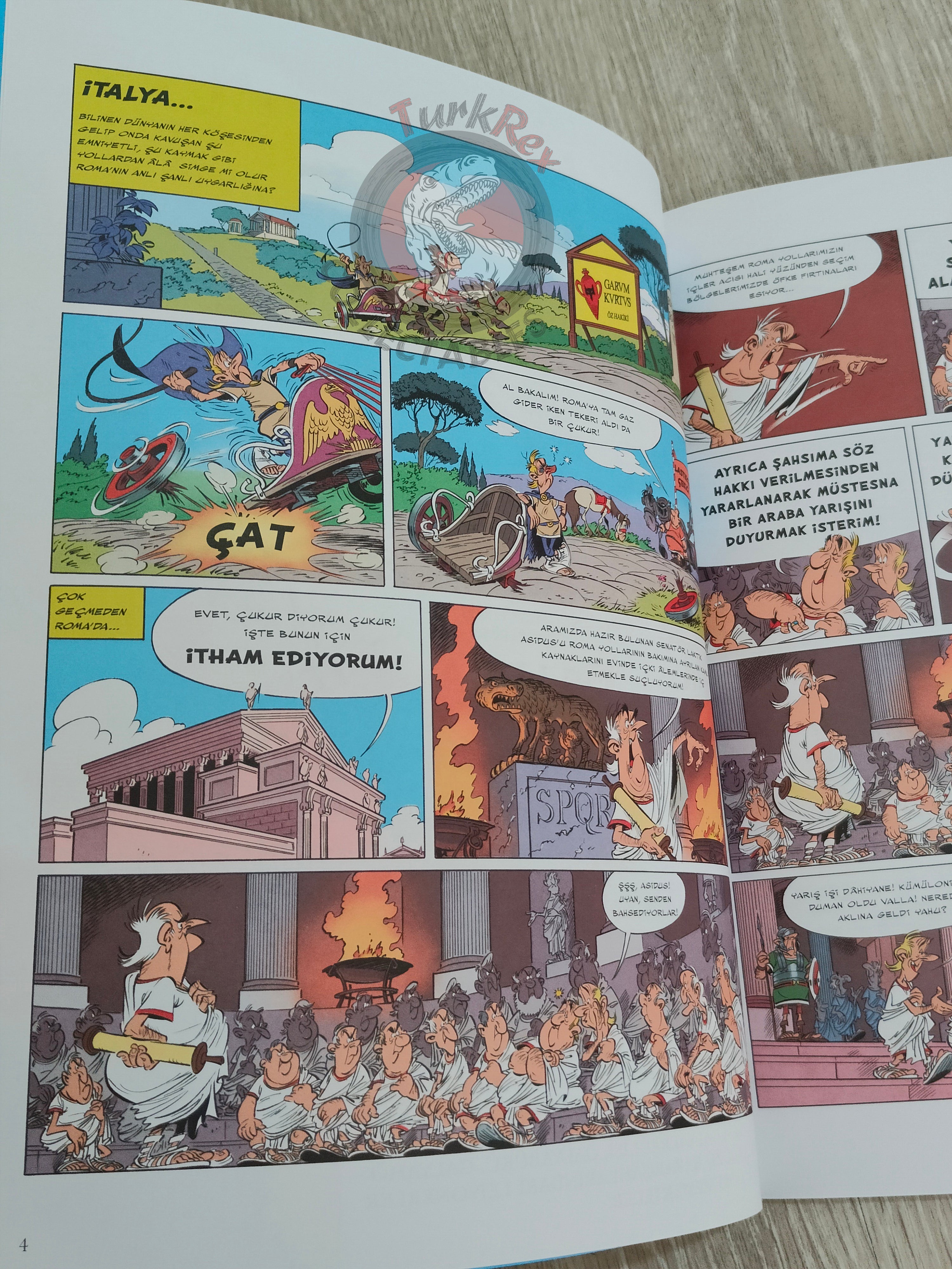 Asterix – Asterix and the Chariot Race 2022 Turkish Edition Comic Turkey