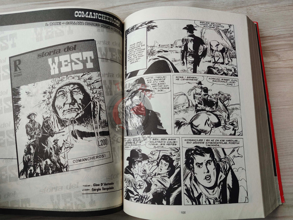 Storia del West Vol #2 Alamo Turkish Comic Turkey #5 #6 #7 #8