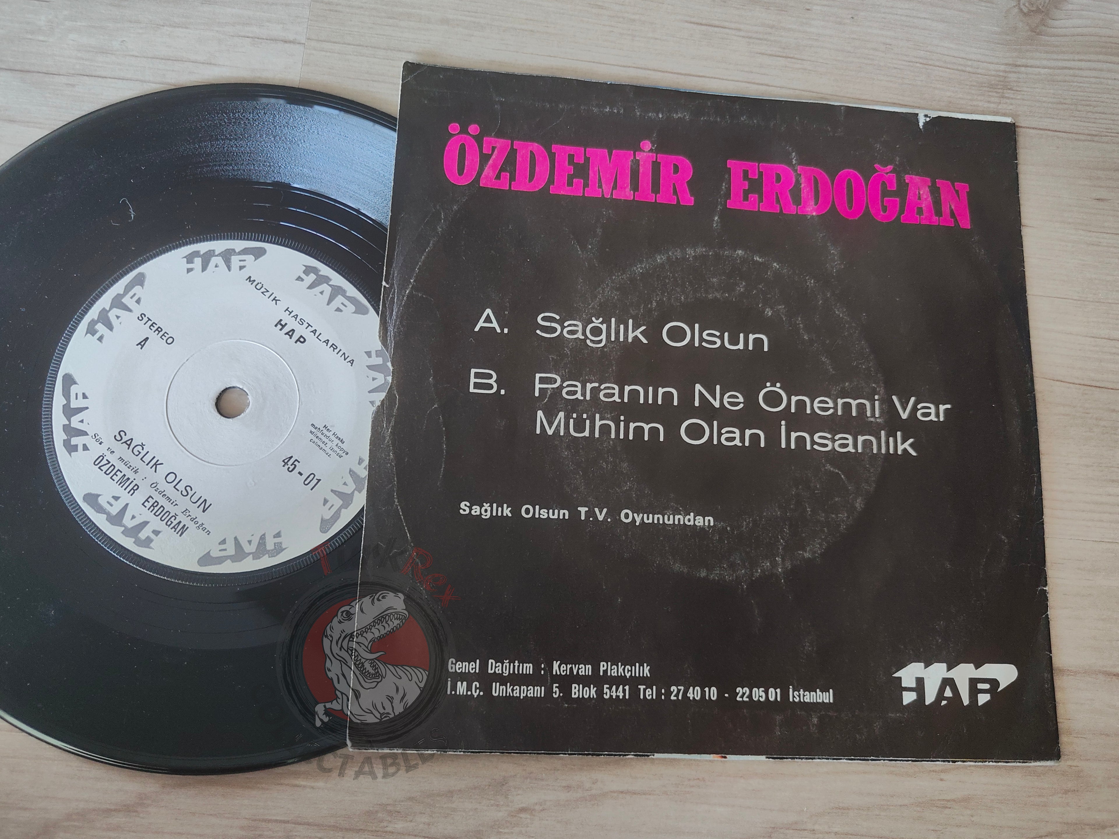 Özdemir Erdoğan – Müzik Hastalarına Hap 7" Turkish Pressing Vinyl Turkey Edition