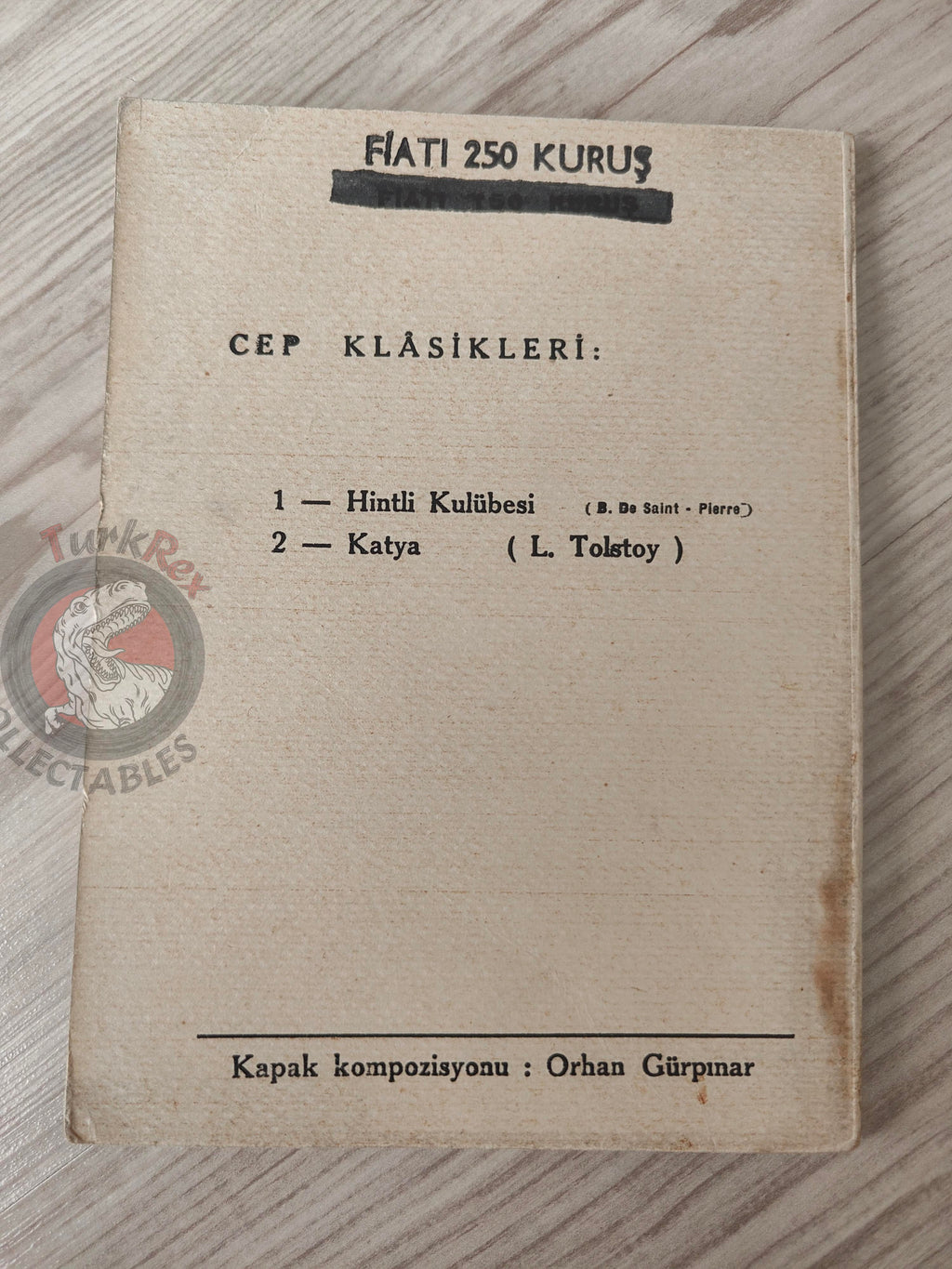 Bernardin de Saint-Pierre – The Indian Cottage 1961 Turkish Book Turkey