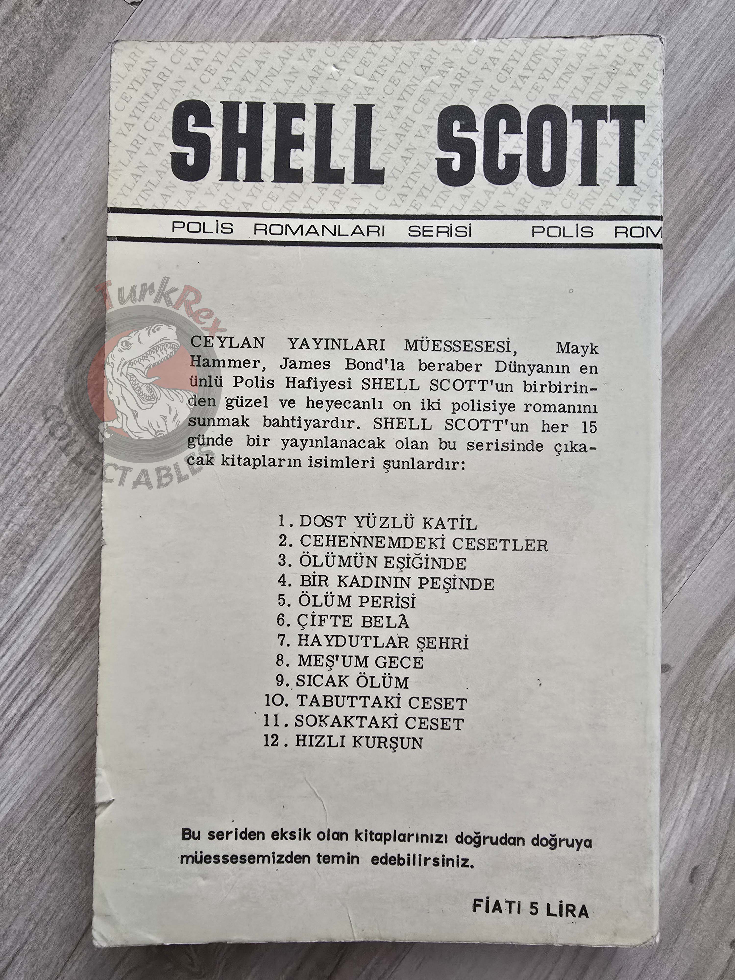 Richard S. Prather – Shell Scott The Trojan Hearse 1967 Turkish Book Turkey
