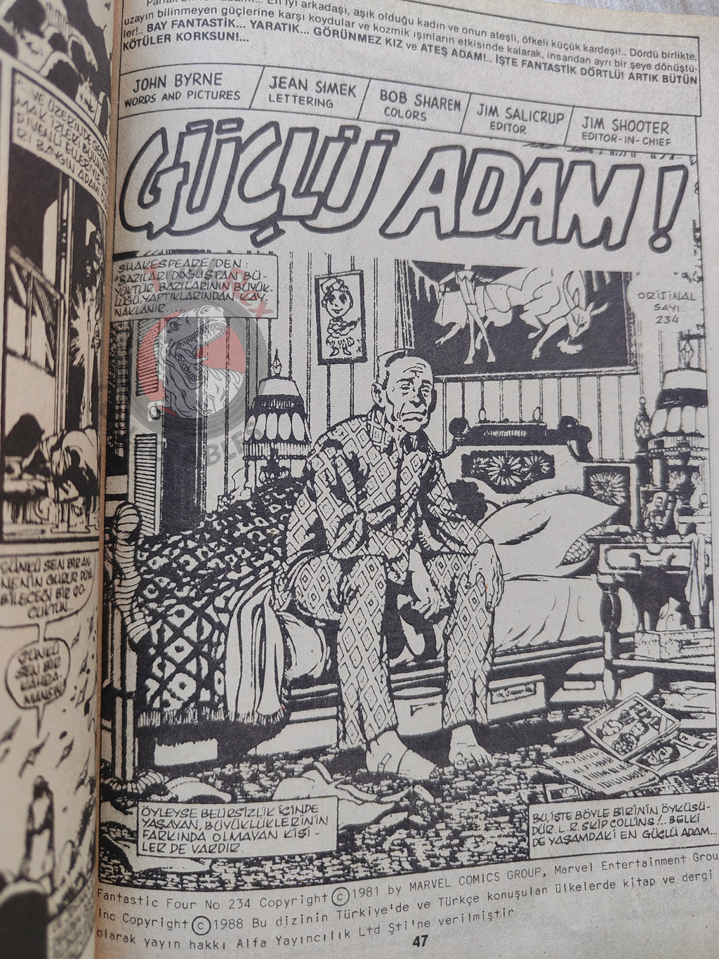 Fantastic Four #13 1988 Turkish Comic Turkey #232 #233 #234 #235