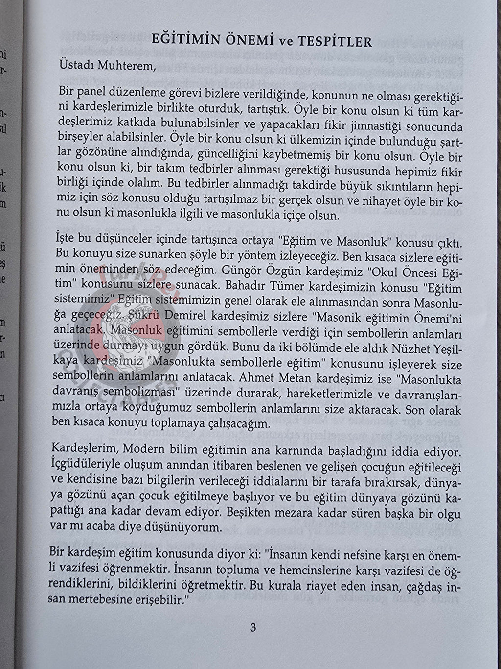 Turkish Freemasonry Başkent Lodge Panel 1996 Booklet Masonic Masons of Turkey Signed