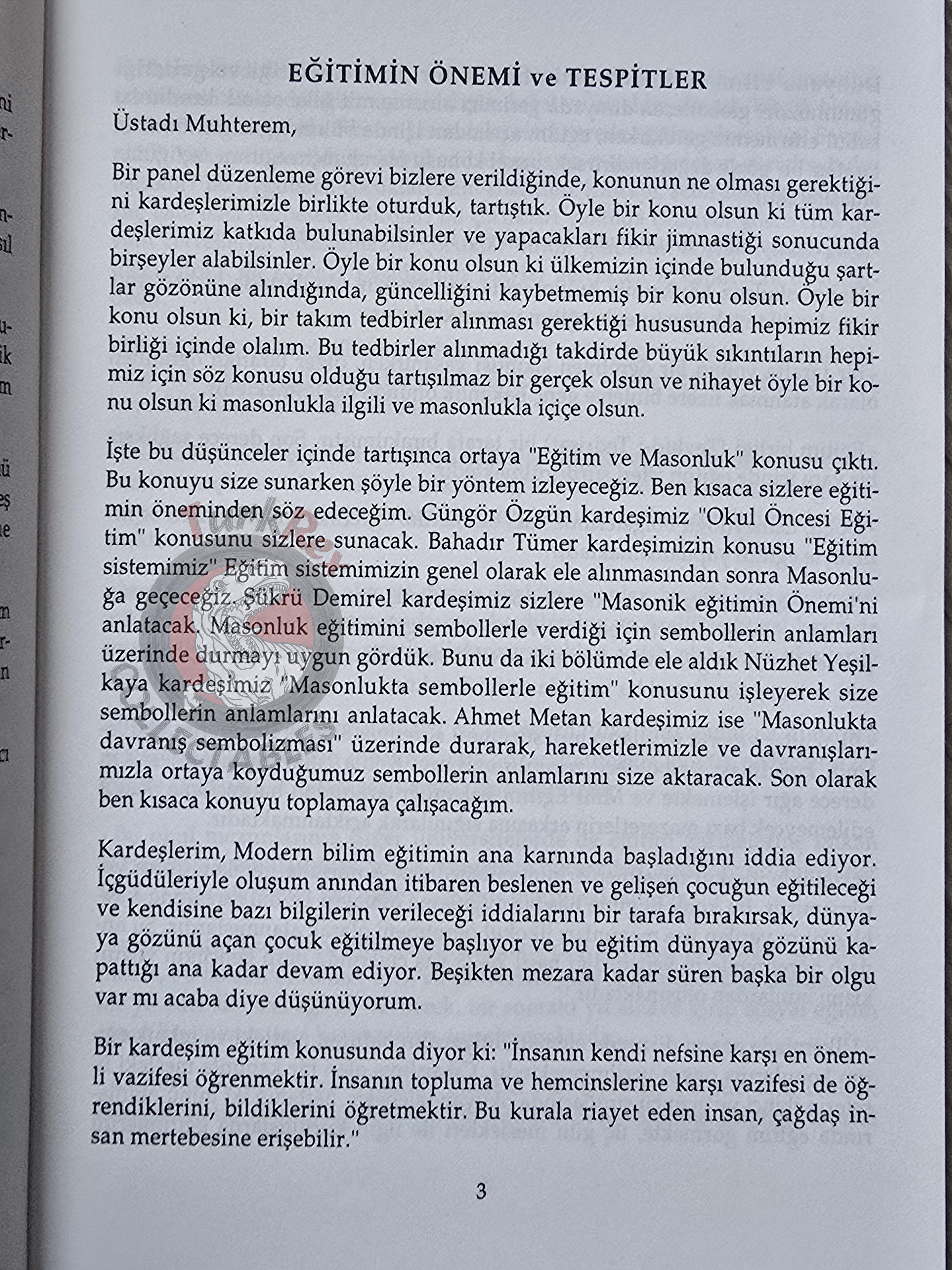 Turkish Freemasonry Başkent Lodge Panel 1996 Booklet Masonic Masons of Turkey Signed