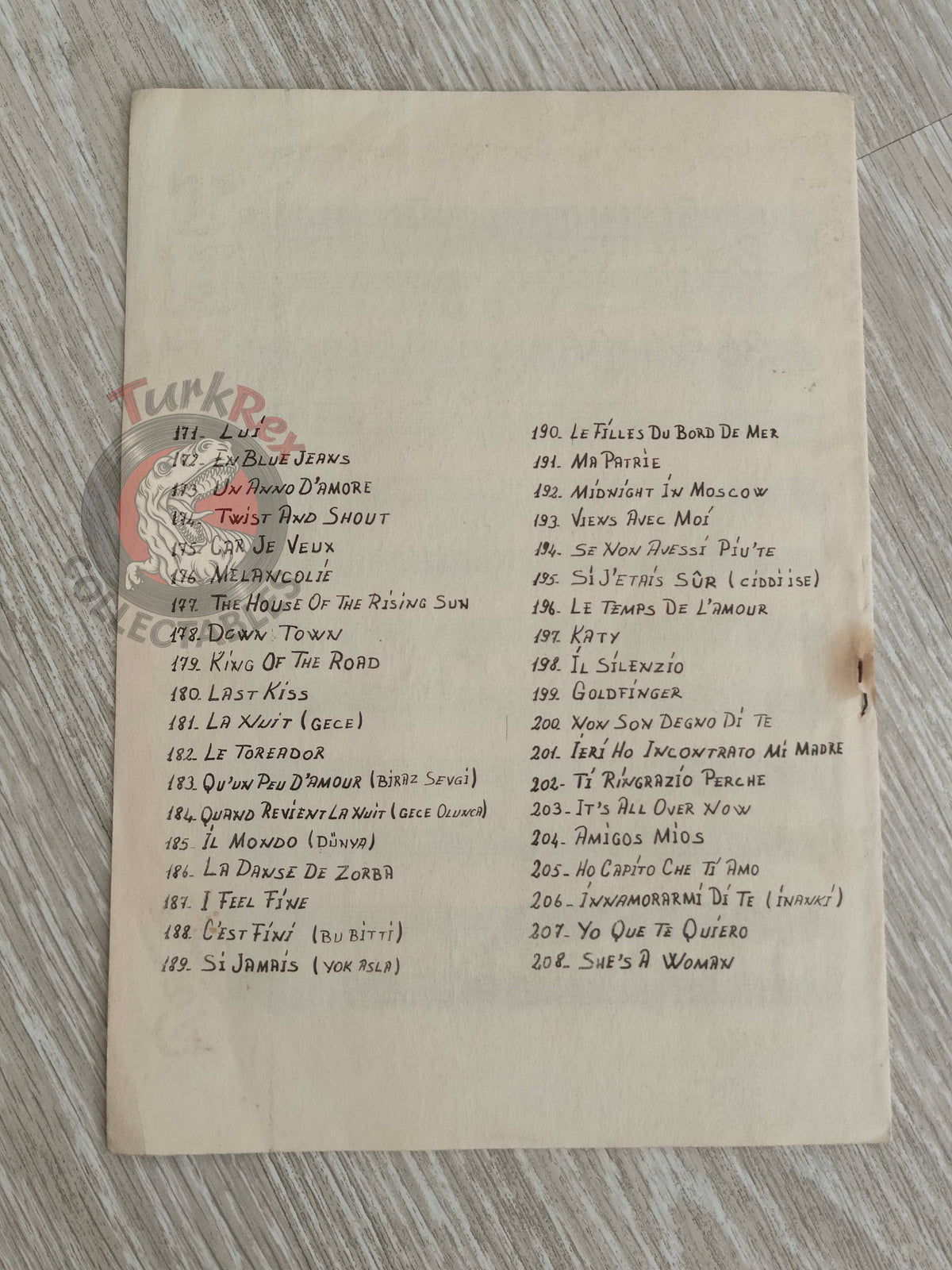 The Shadows – Back Home / 36-24-36 Turkish Vintage Musical Notes Sheet Turkey Cliff Richard