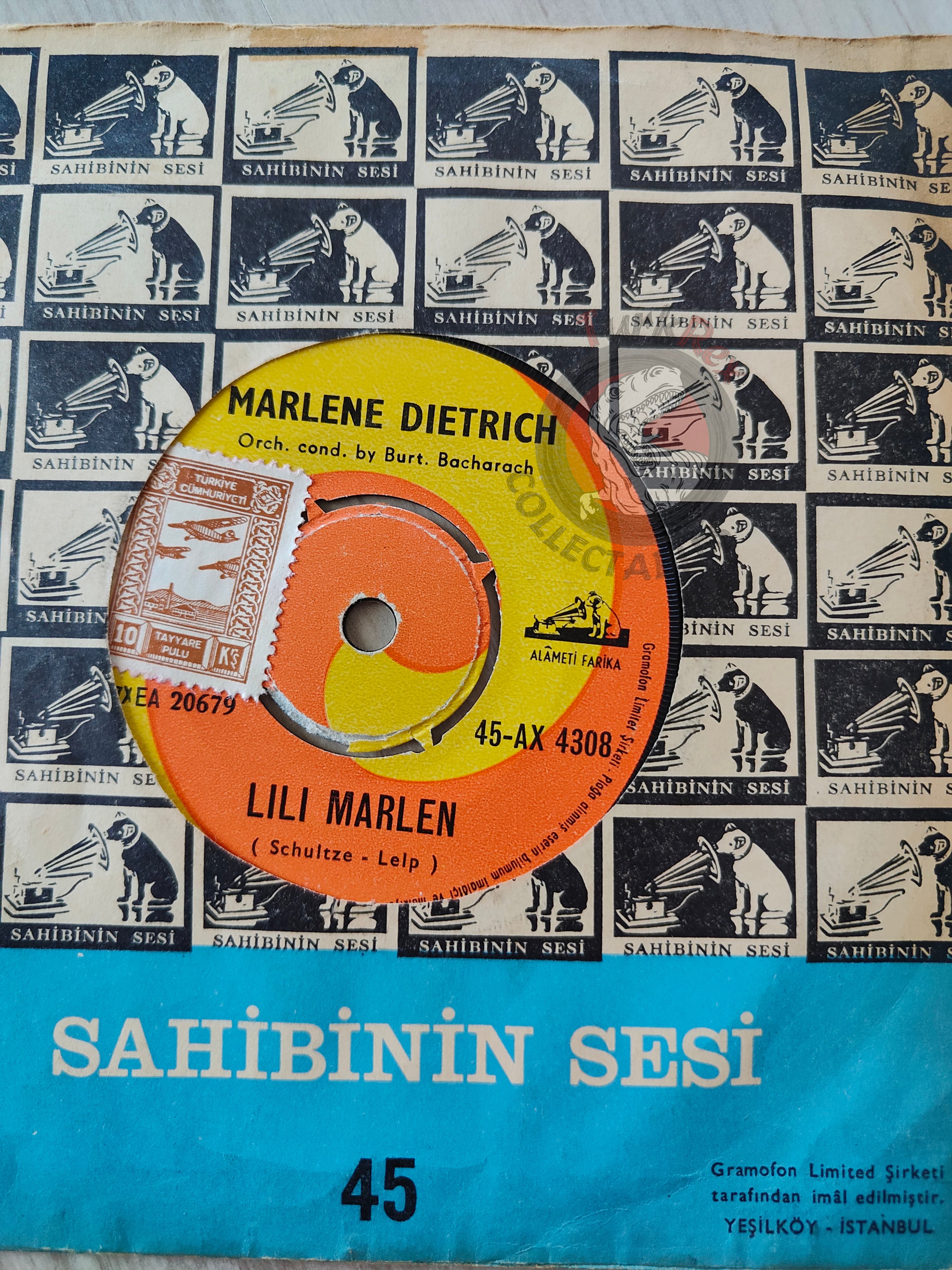 Marlene Dietrich – Lili Marlen 7" Turkish Pressing Vinyl Turkey Edition 2