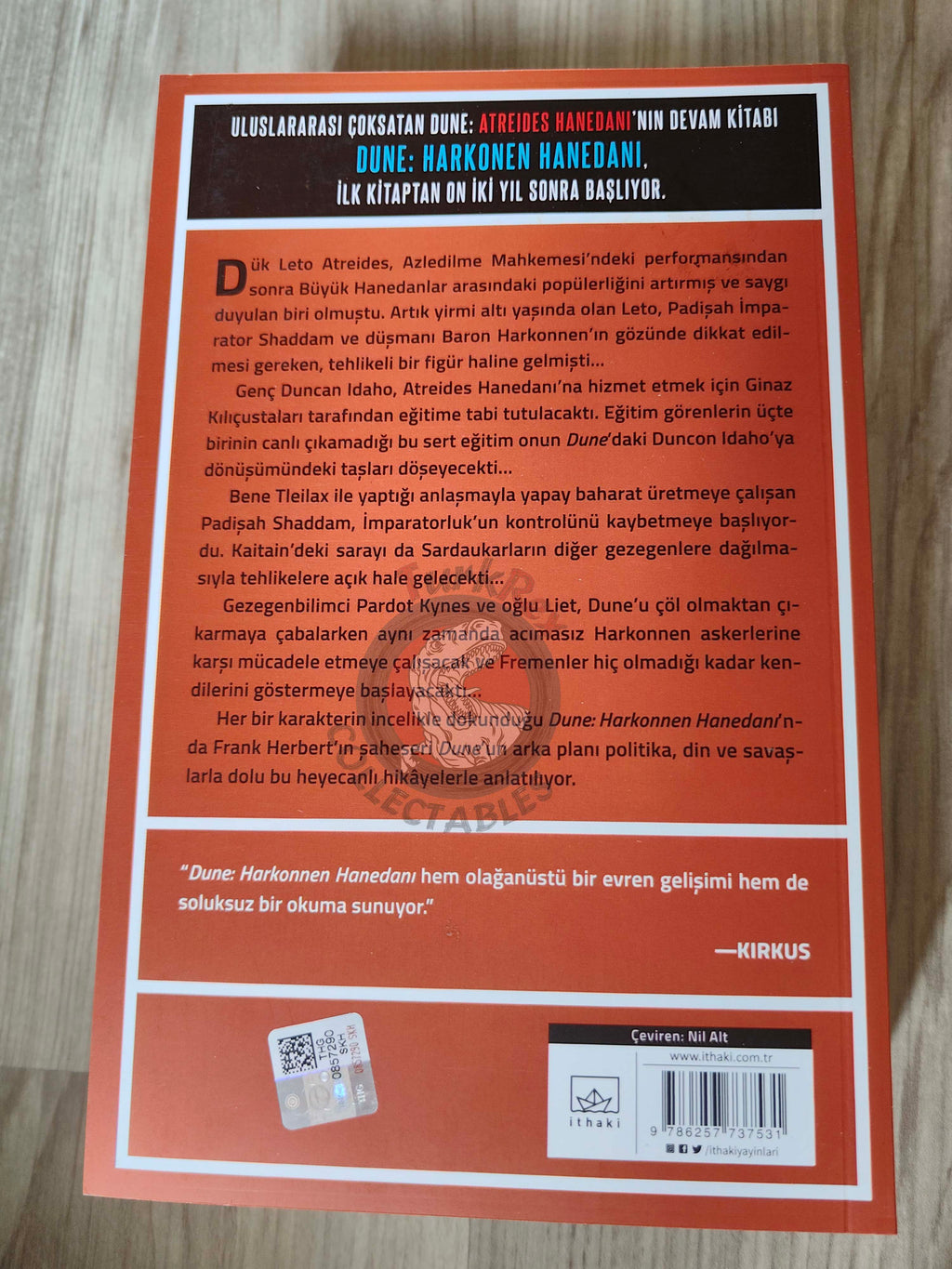 Brian Herbert – Dune House Harkonnen Turkish Book Turkey Prequel Trilogy