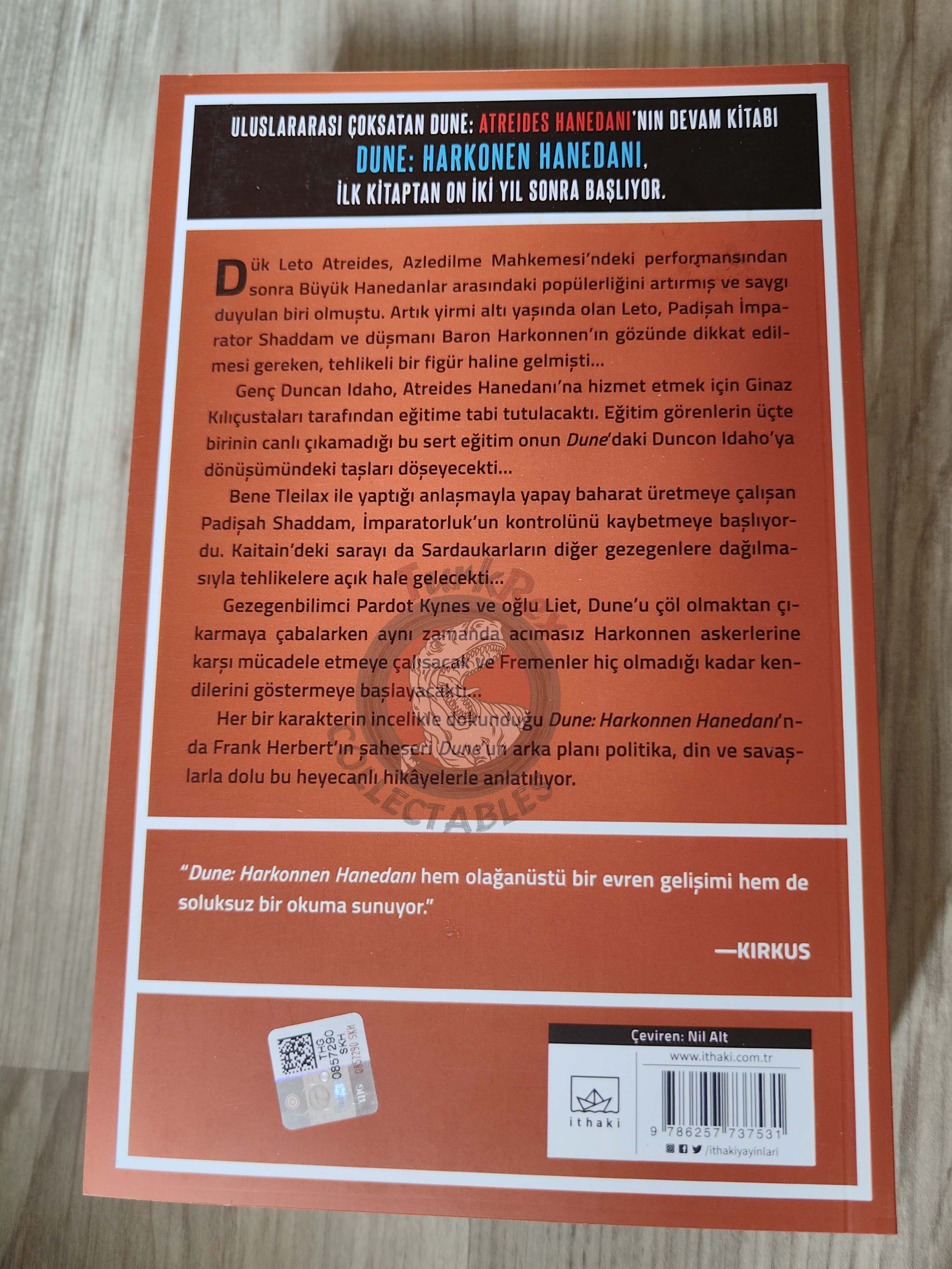 Brian Herbert – Dune House Harkonnen Turkish Book Turkey Prequel Trilogy