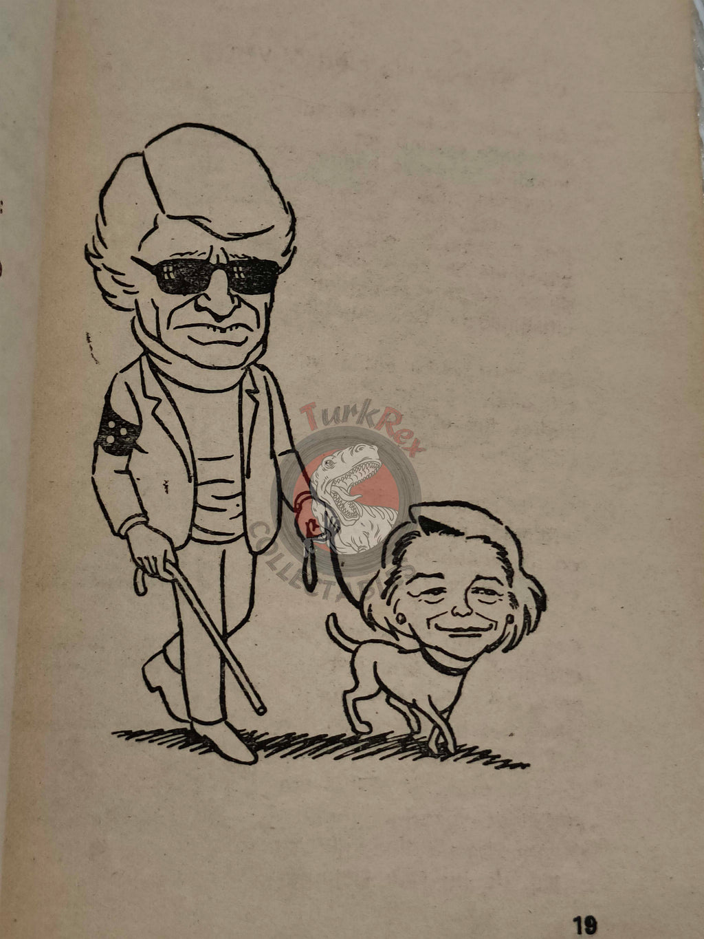 Dallas Tv Series Cartoon Book 1982 Unique Turkish Comic Turkey J.R. Ewing