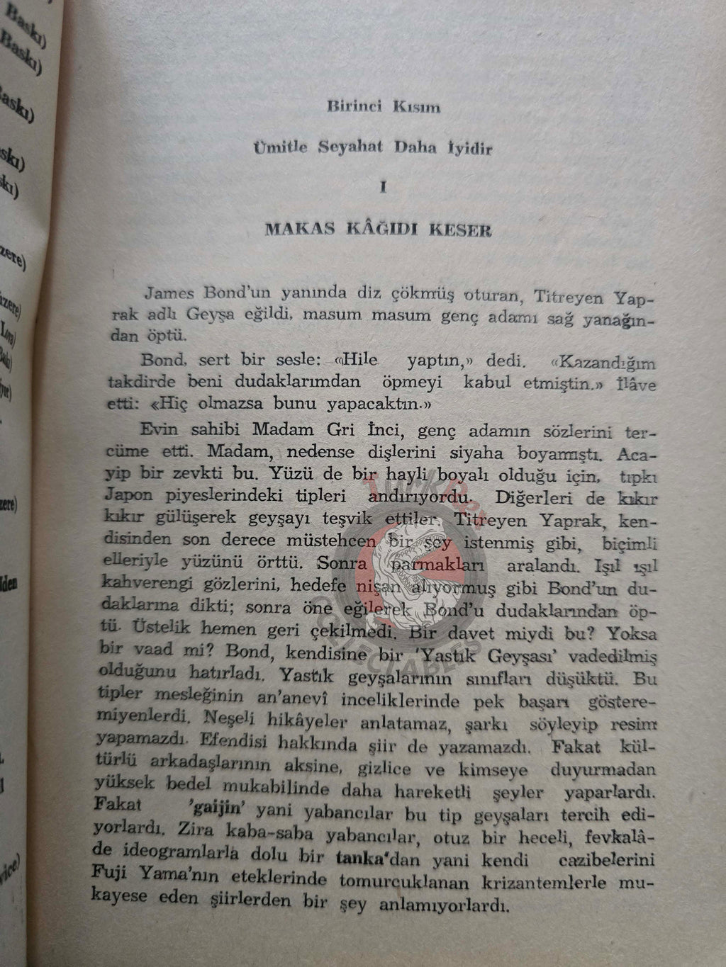 James Bond - You Only Live Twice 1966 1st Turkish Book Turkey Ian Fleming