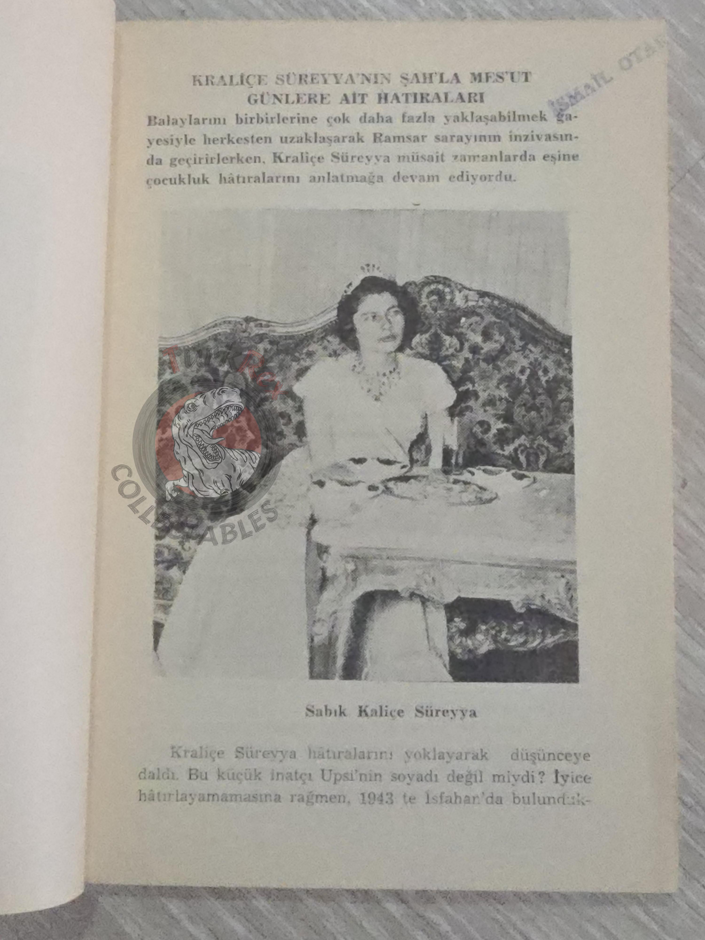 One Throne Three Queen 1960 Turkish Book Iran Mohammad Reza Pahlavi Fawzia Fuad