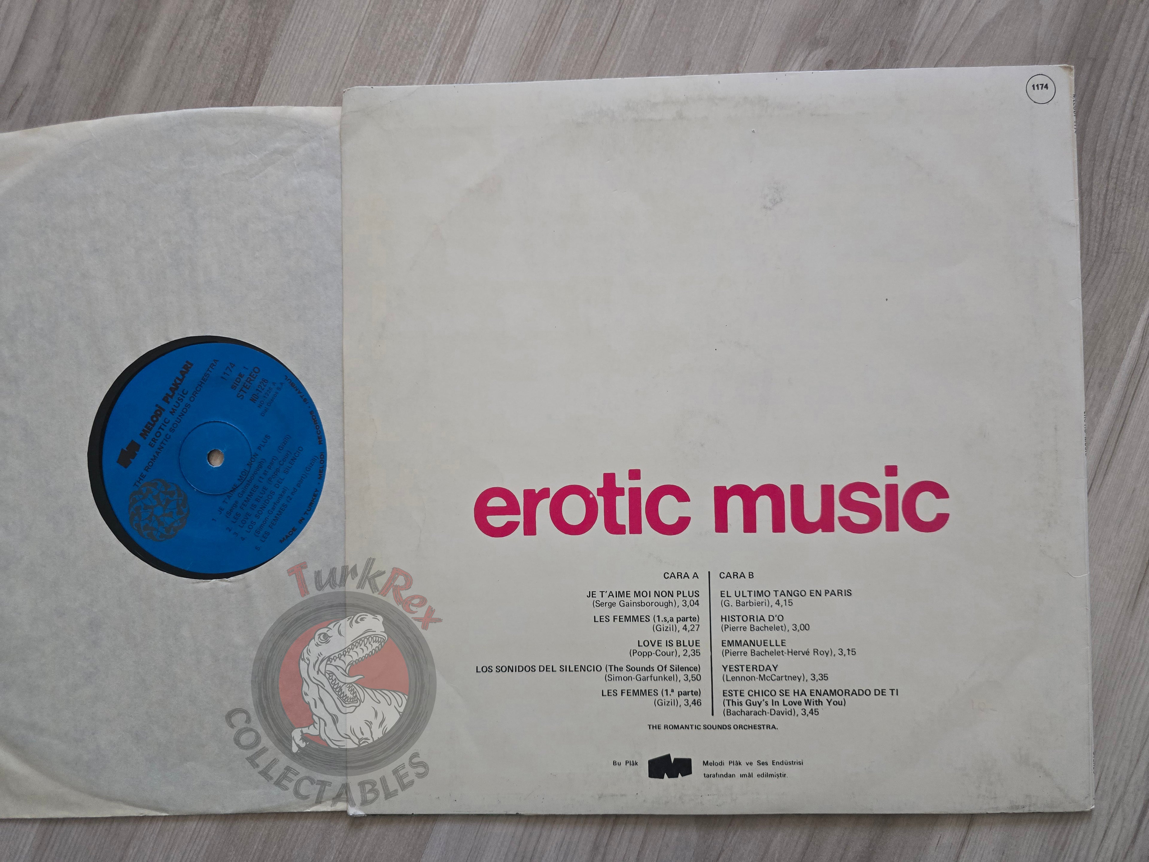 Erotic Music – The Romantic Sounds Orchestra  Turkish Pressing Vinyl Turkey Edition