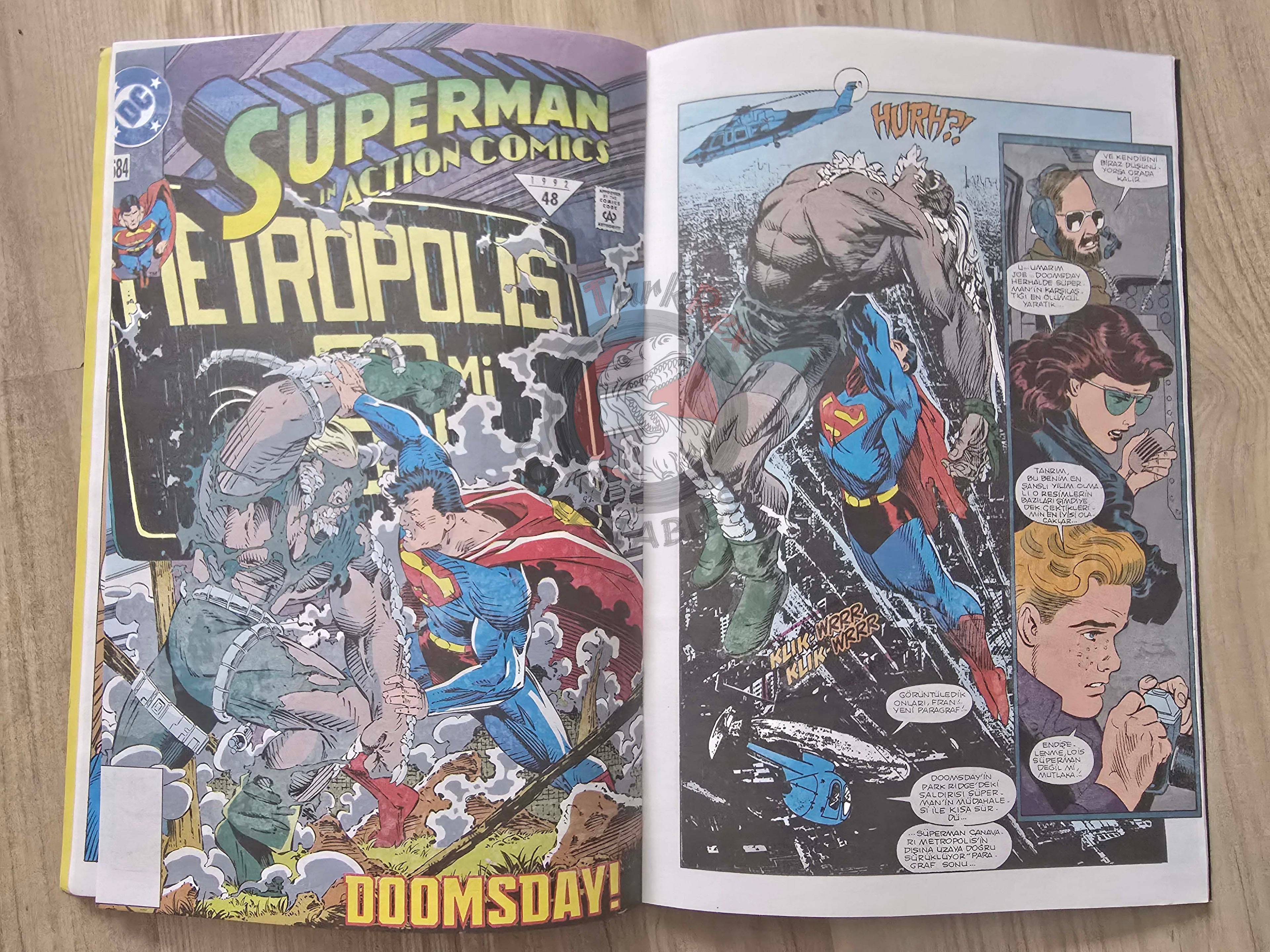 Superman #3 1996 Turkish Comic Turkey Action Comics #684 The Man Of Steel #19