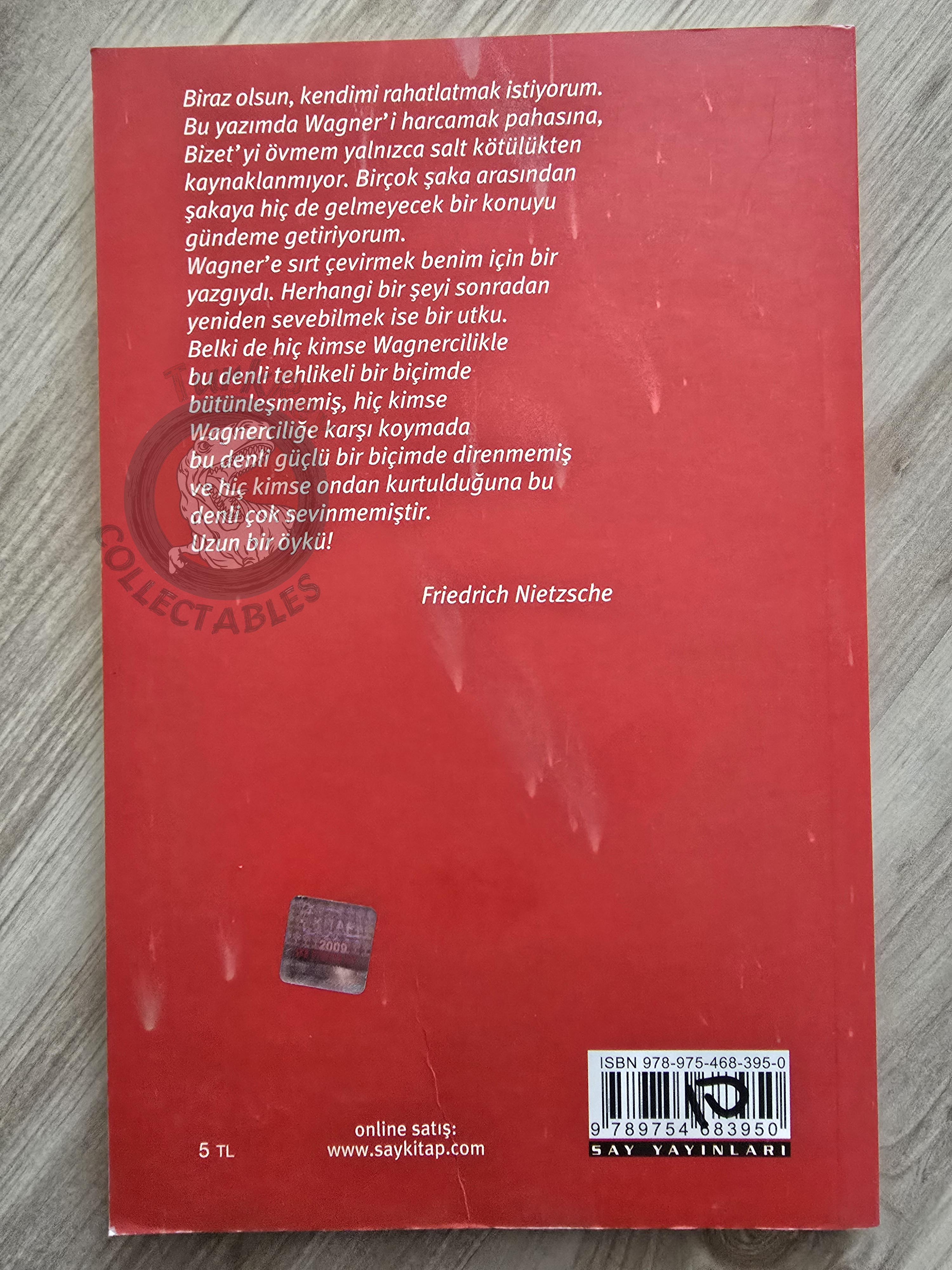 Friedrich Nietzsche – The Case of Wagner – Nietzsche contra Wagner 2010 Turkish Book Turkey