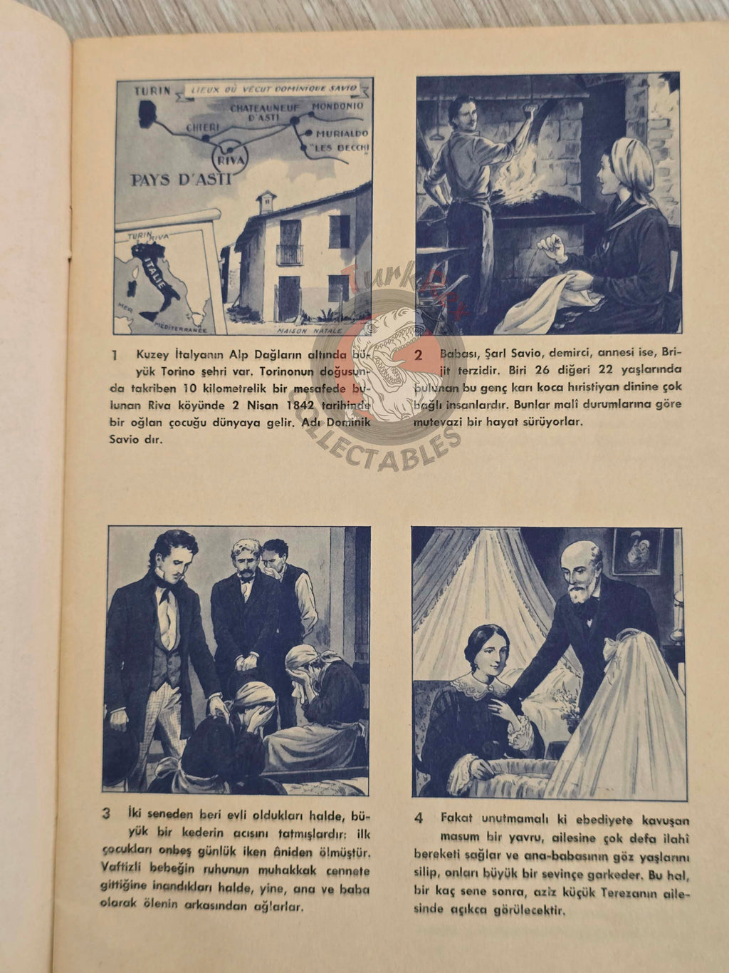 Gaston Courtois – Saint Dominic Savio 1962 1st Turkish Book Turkey