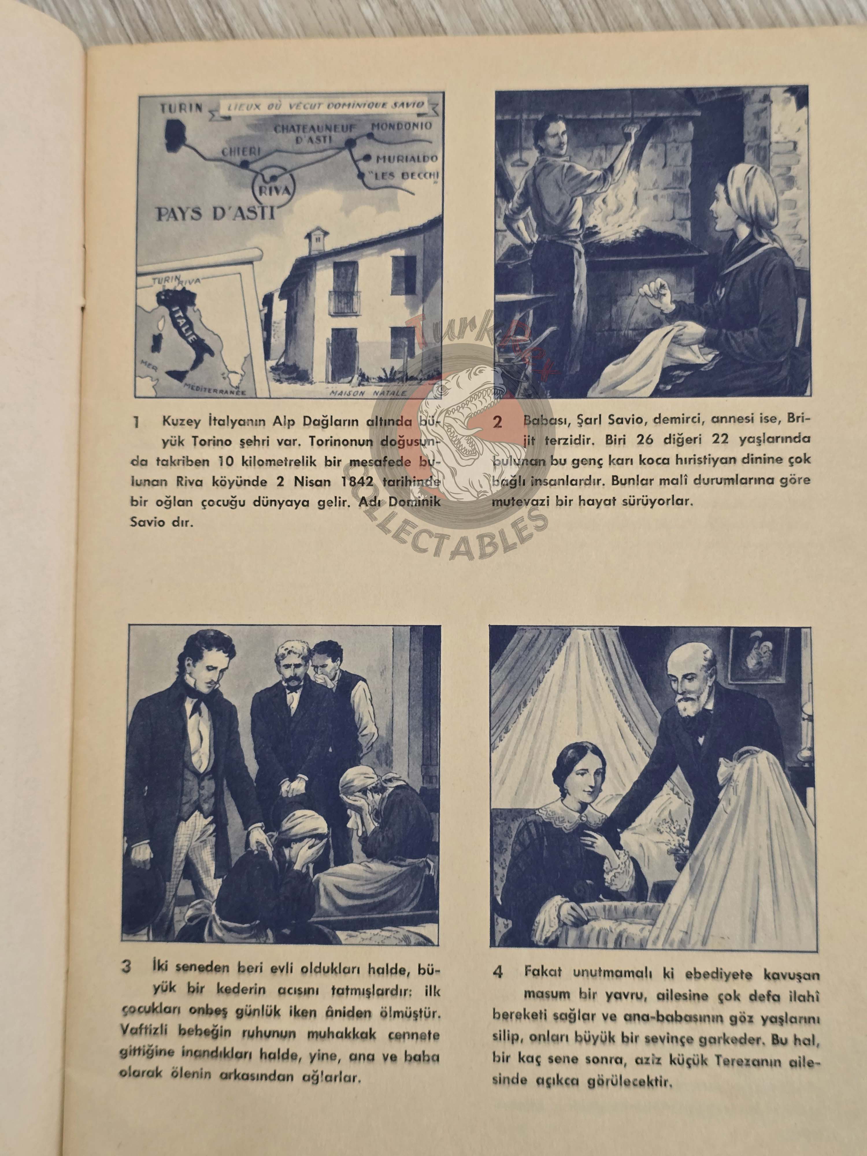 Gaston Courtois – Saint Dominic Savio 1962 1st Turkish Book Turkey