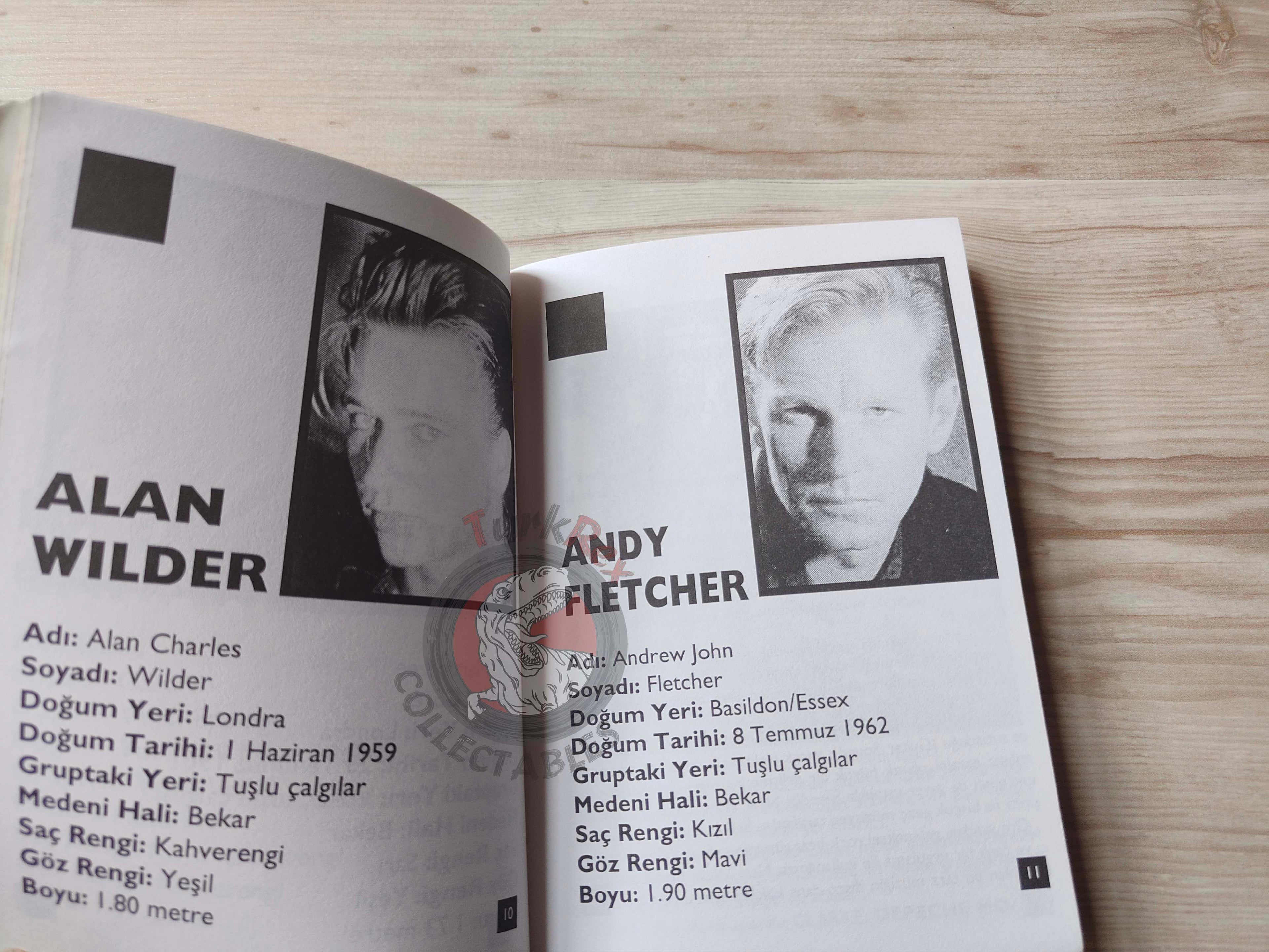 Depeche Mode Biography Book 1995 1st by Turkish Writer Book Turkey
