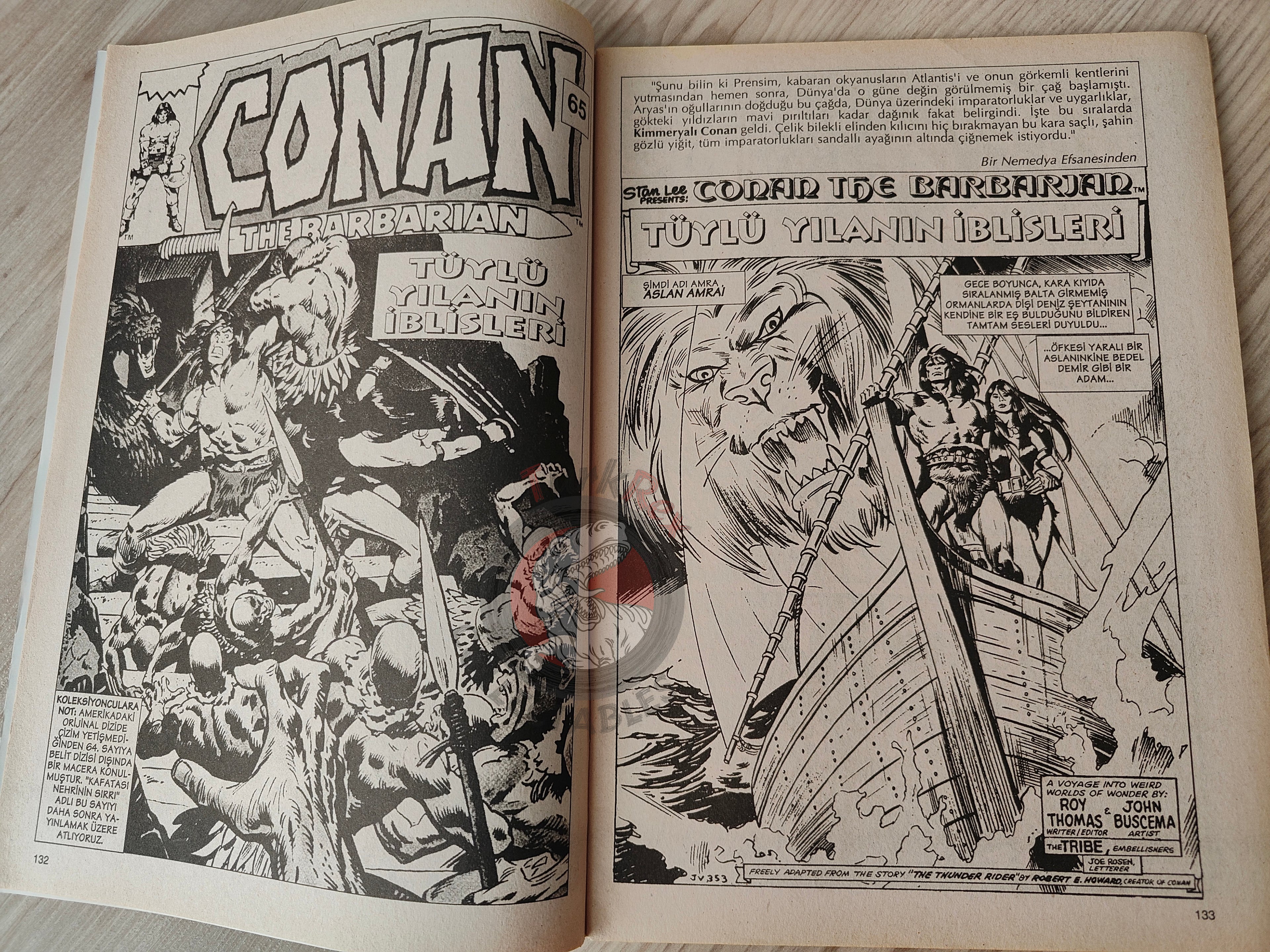 Conan The Barbarian #3 2001 Turkish Comic Turkey #65 #66 #67 #68
