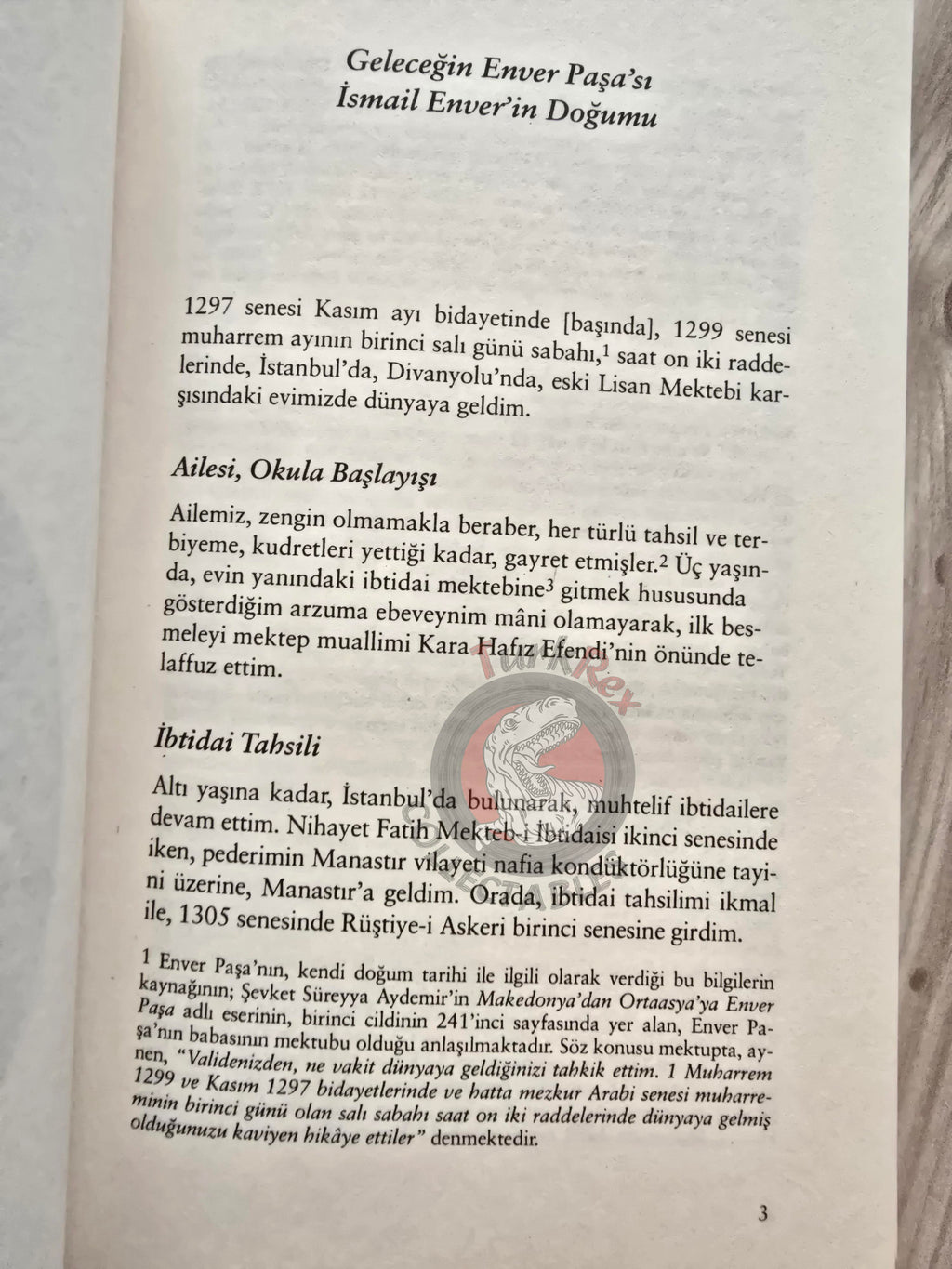 Memoirs of Enver Pasha 2007 Turkish Book Turkey WW1 Ottoman Empire
