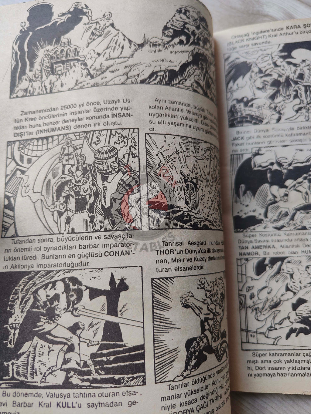Çizgi Roman Koleksiyon Dergisi #1 Marvel Promo Issue Turkish Comic Turkey 1988
