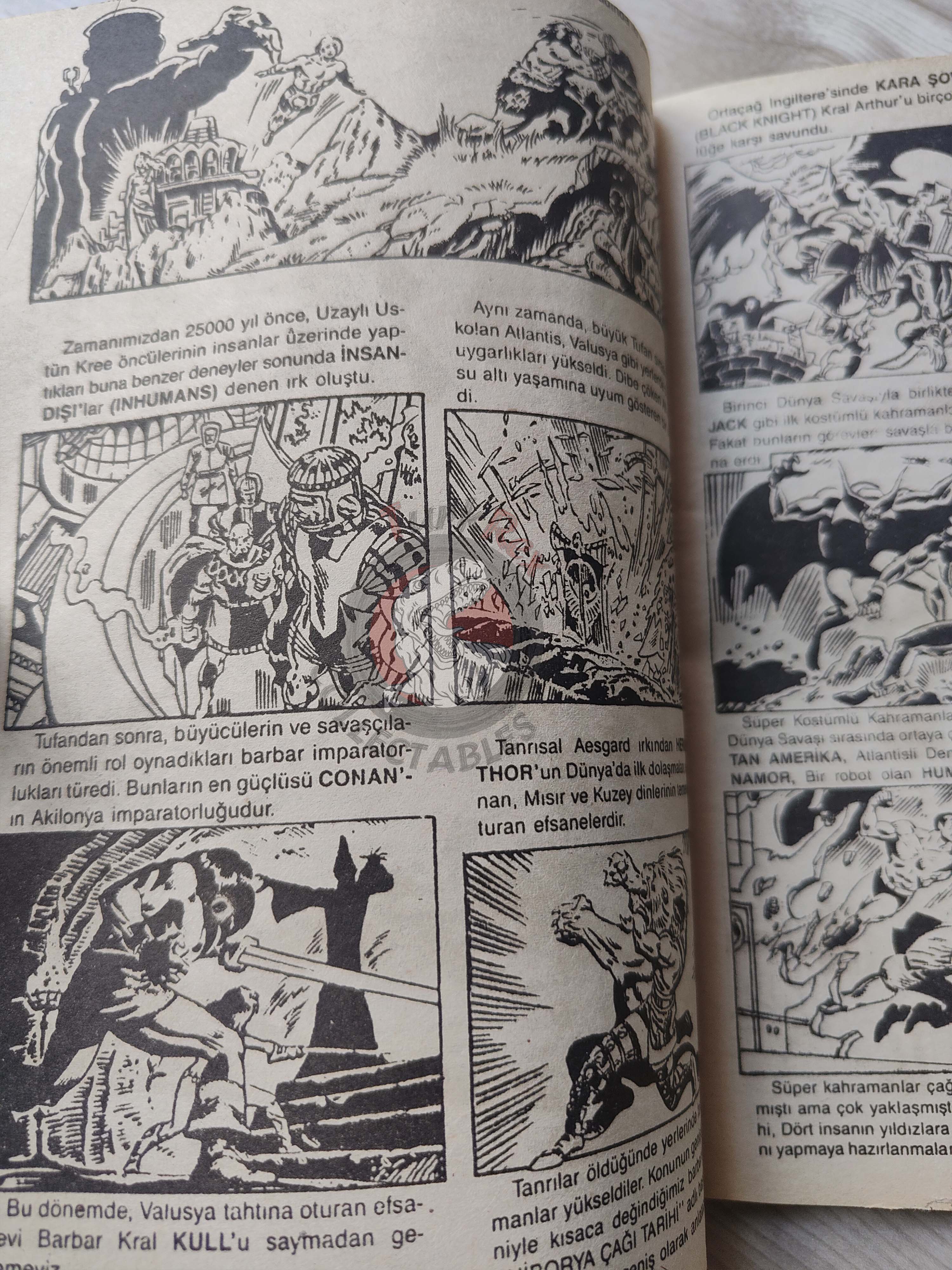 Çizgi Roman Koleksiyon Dergisi #1 Marvel Promo Issue Turkish Comic Turkey 1988