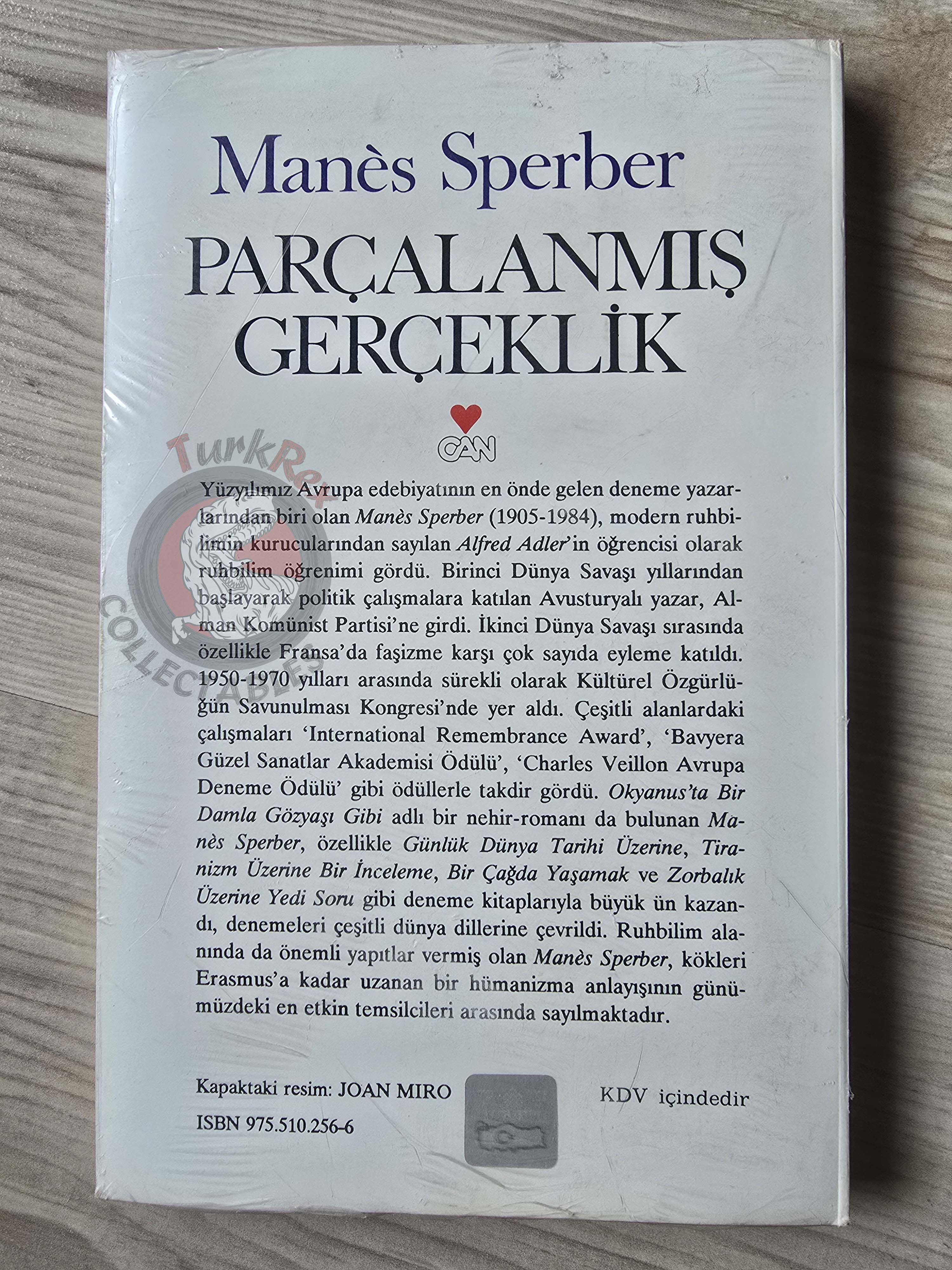Manès Sperber – Fragmented Reality: Selected Essays Turkish Book Turkey