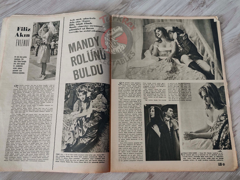 Ses 1964 Audrey Hepburn Turkish Mag Turkey Robert Mitchum Carroll Baker Letitia Roman