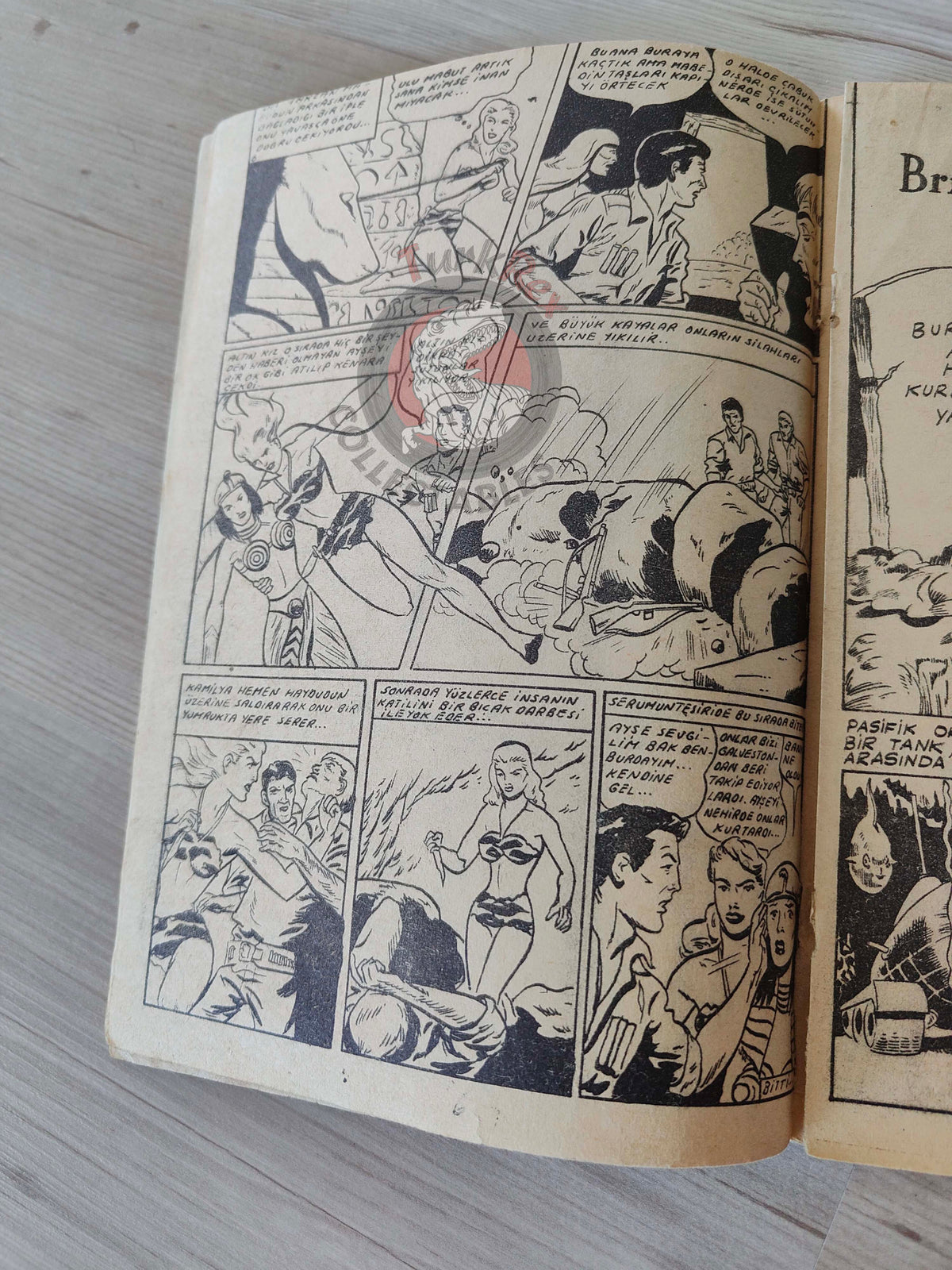 1001 Özel #148 1955 Tarzan - Brick Bradford Turkish Comic Mag Turkey