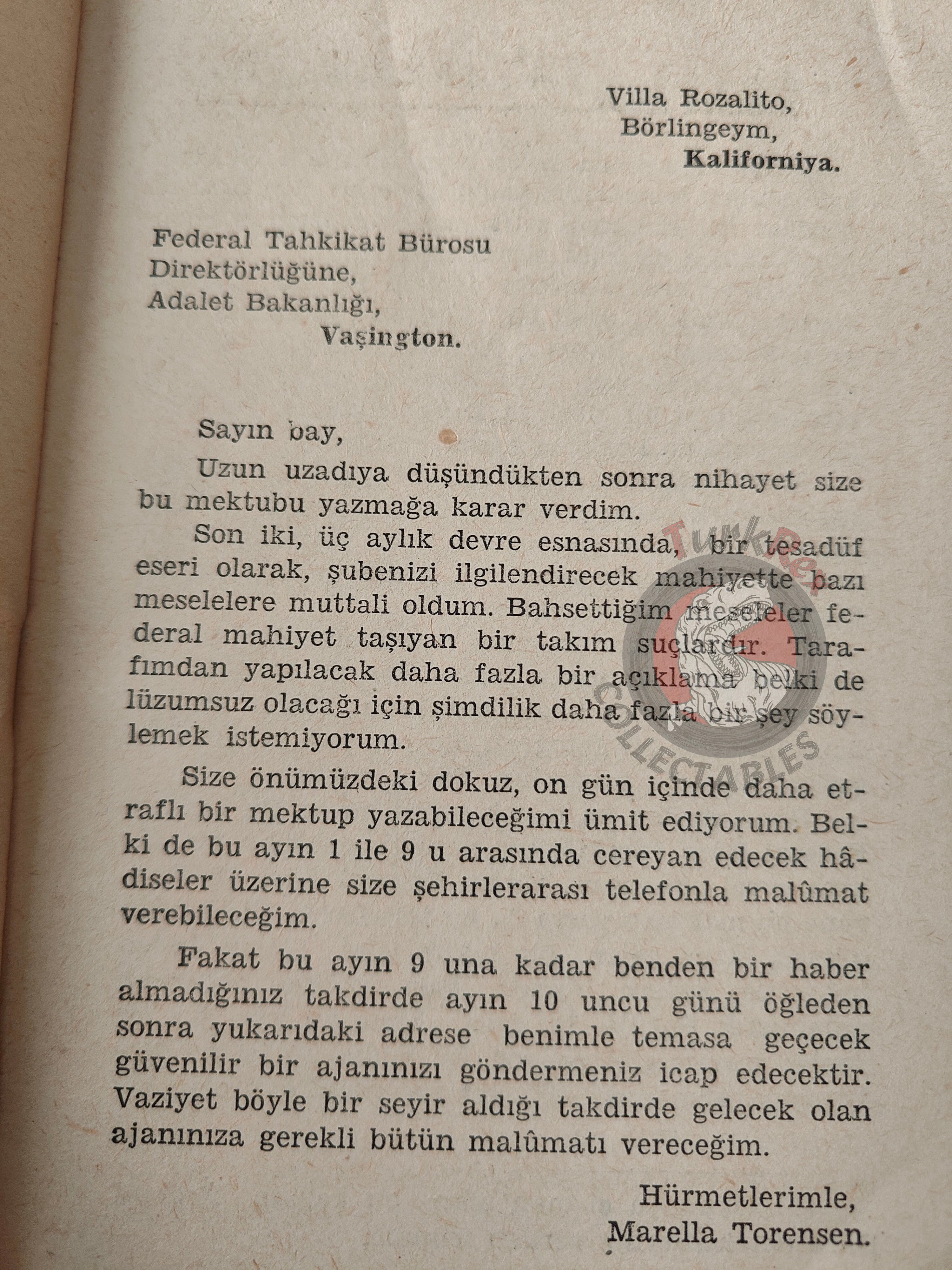 Peter Cheyney – Sinister Errand 1954 1st Turkish Book Turkey