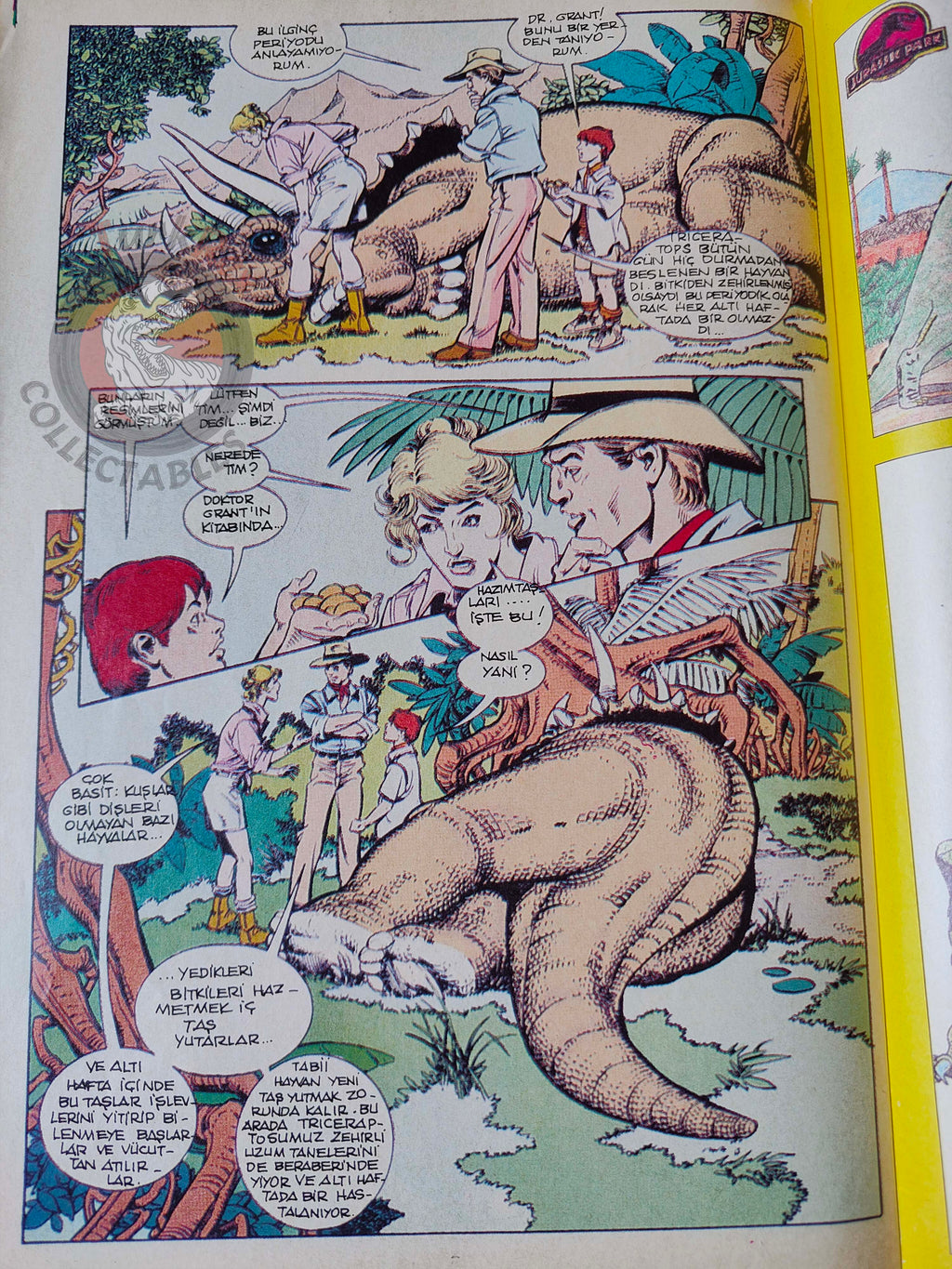 Jurassic Park #7 Turkish Edition Comic Turkey Topps Spielberg