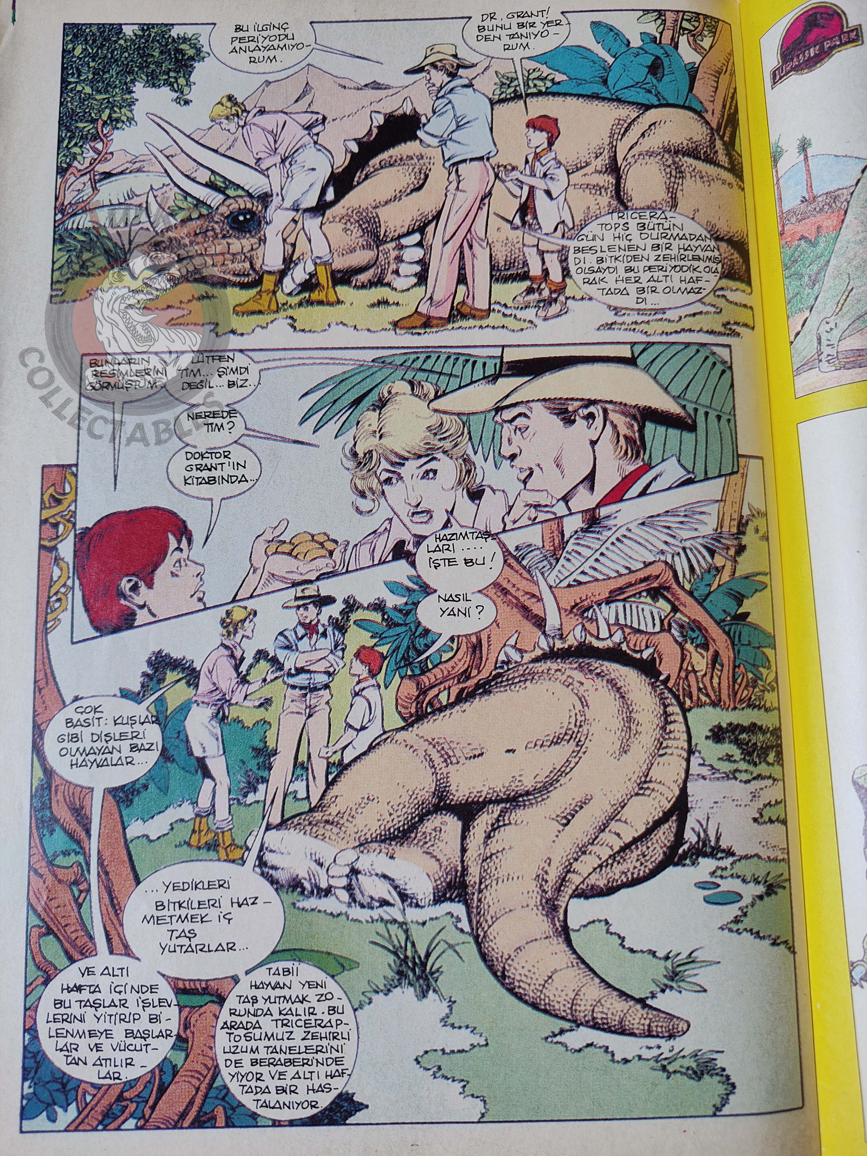 Jurassic Park #7 Turkish Edition Comic Turkey Topps Spielberg