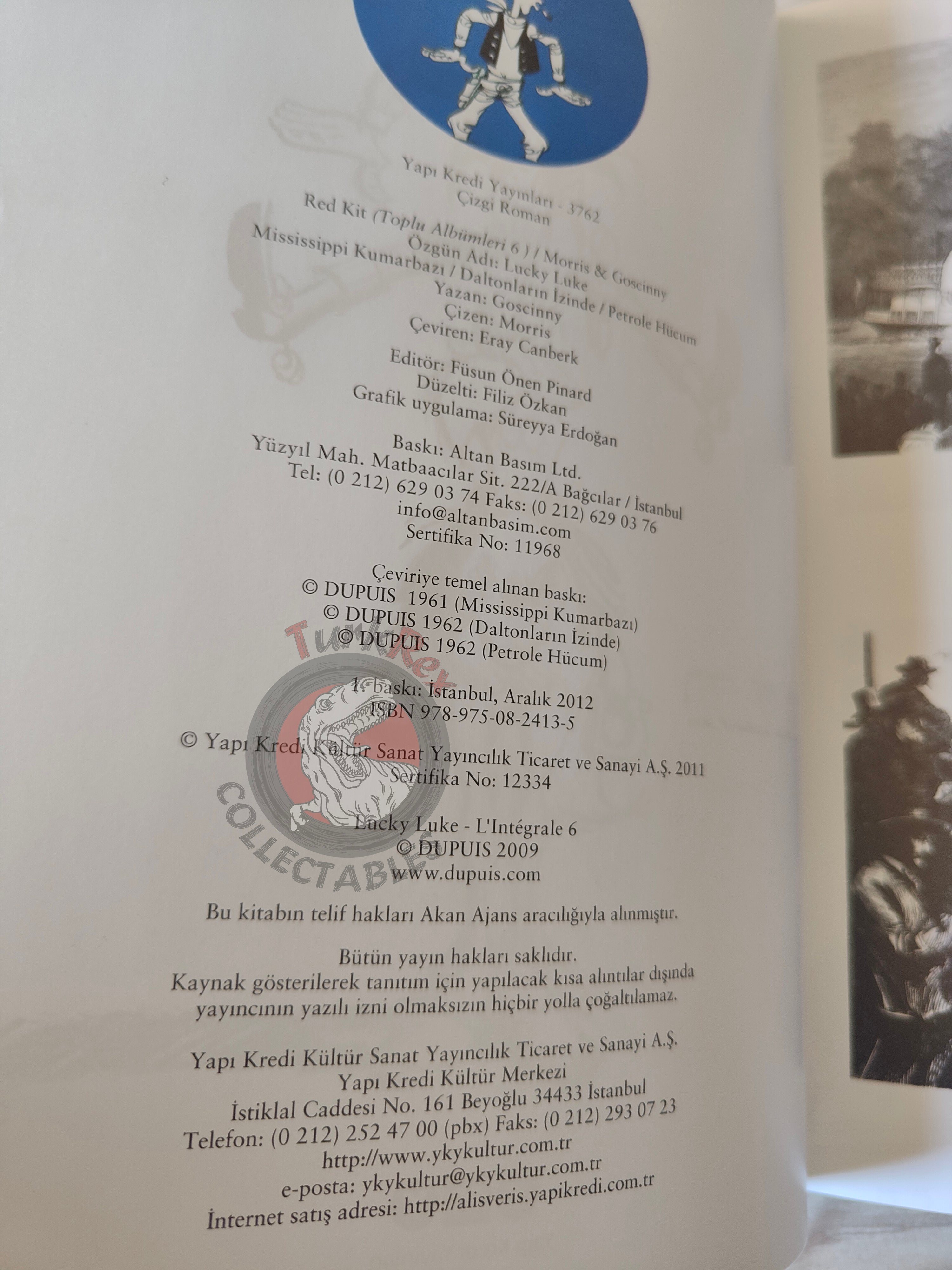 Lucky Luke – L'integrale #6 Turkish Comic Turkey En Remontant Le Mississippi