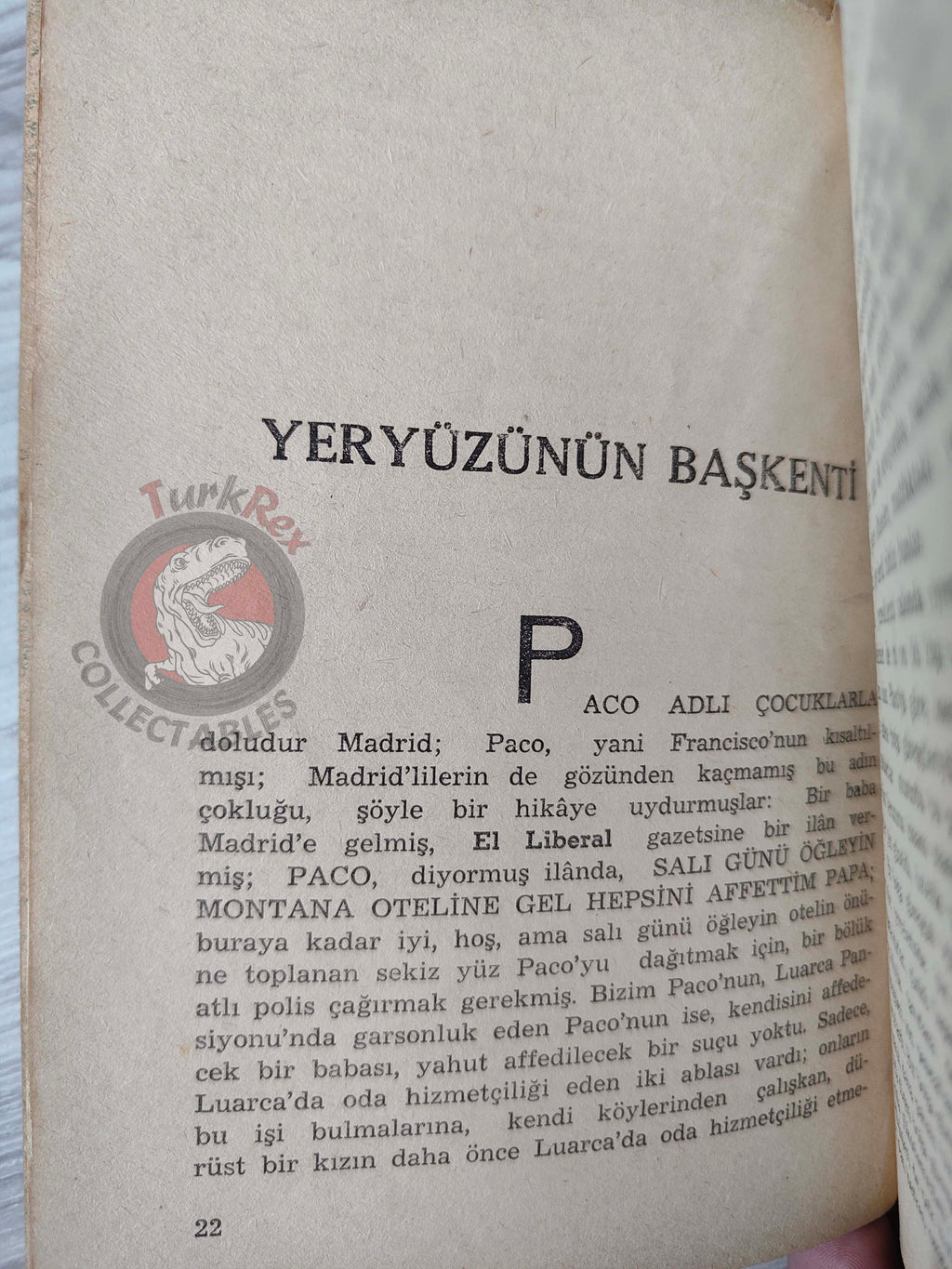 Ernest Hemingway – The Sea Change 1954 1st Turkish Book Turkey