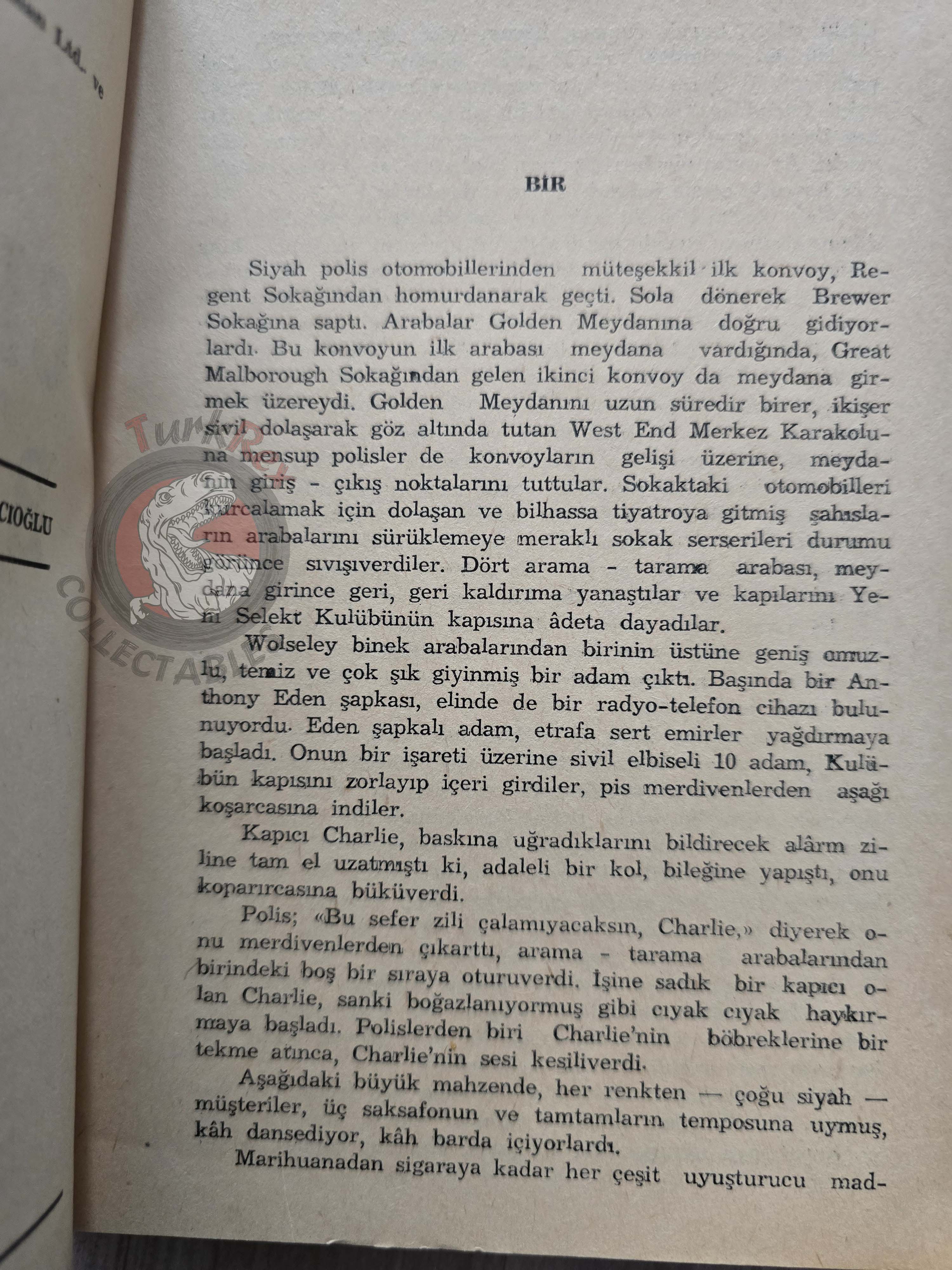 Vincent Malo – Murder on the Mistral 1966 1st Turkish Book Turkey