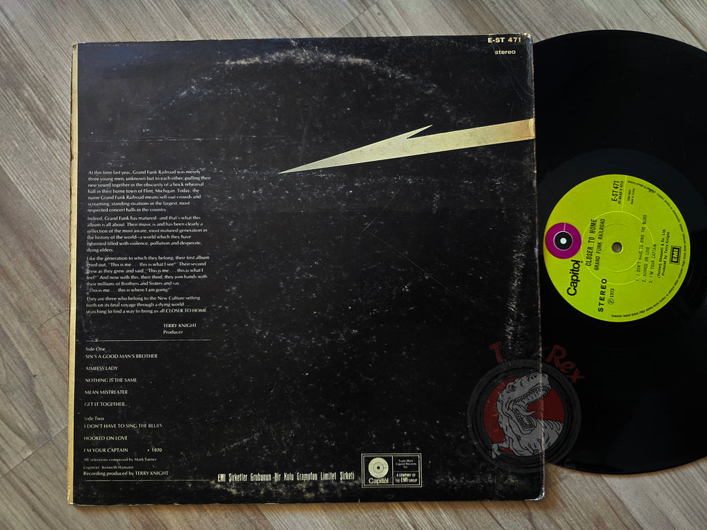 Grand Funk Railroad – Closer To Home Turkish Pressing Vinyl Turkey Edition