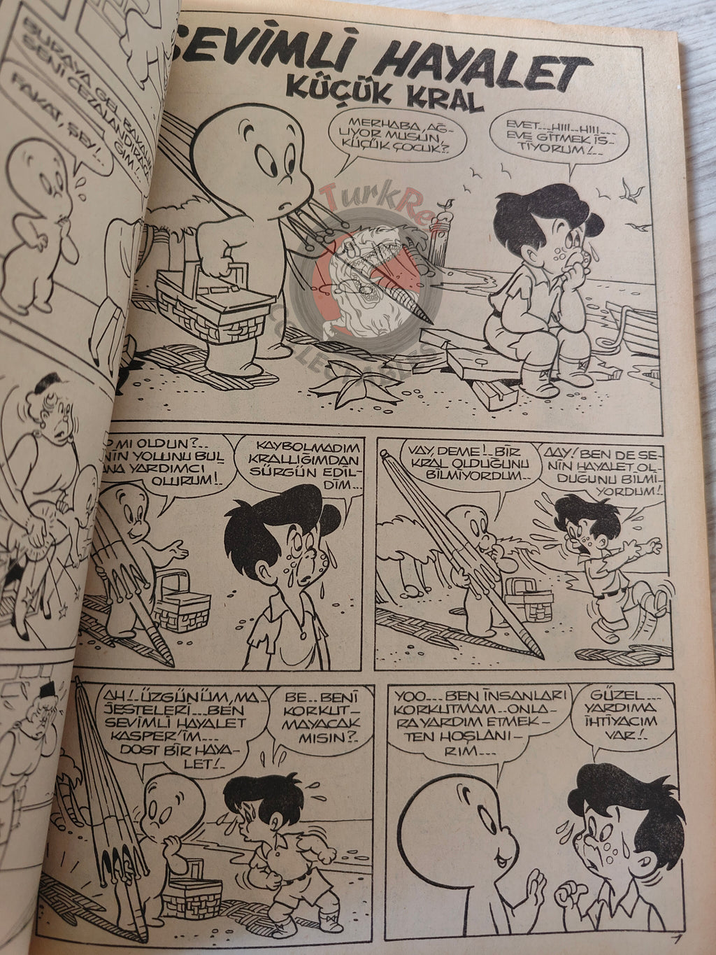 Casper the Friendly Ghost –  Altın Seri #6 80s Turkish Comic Turkey