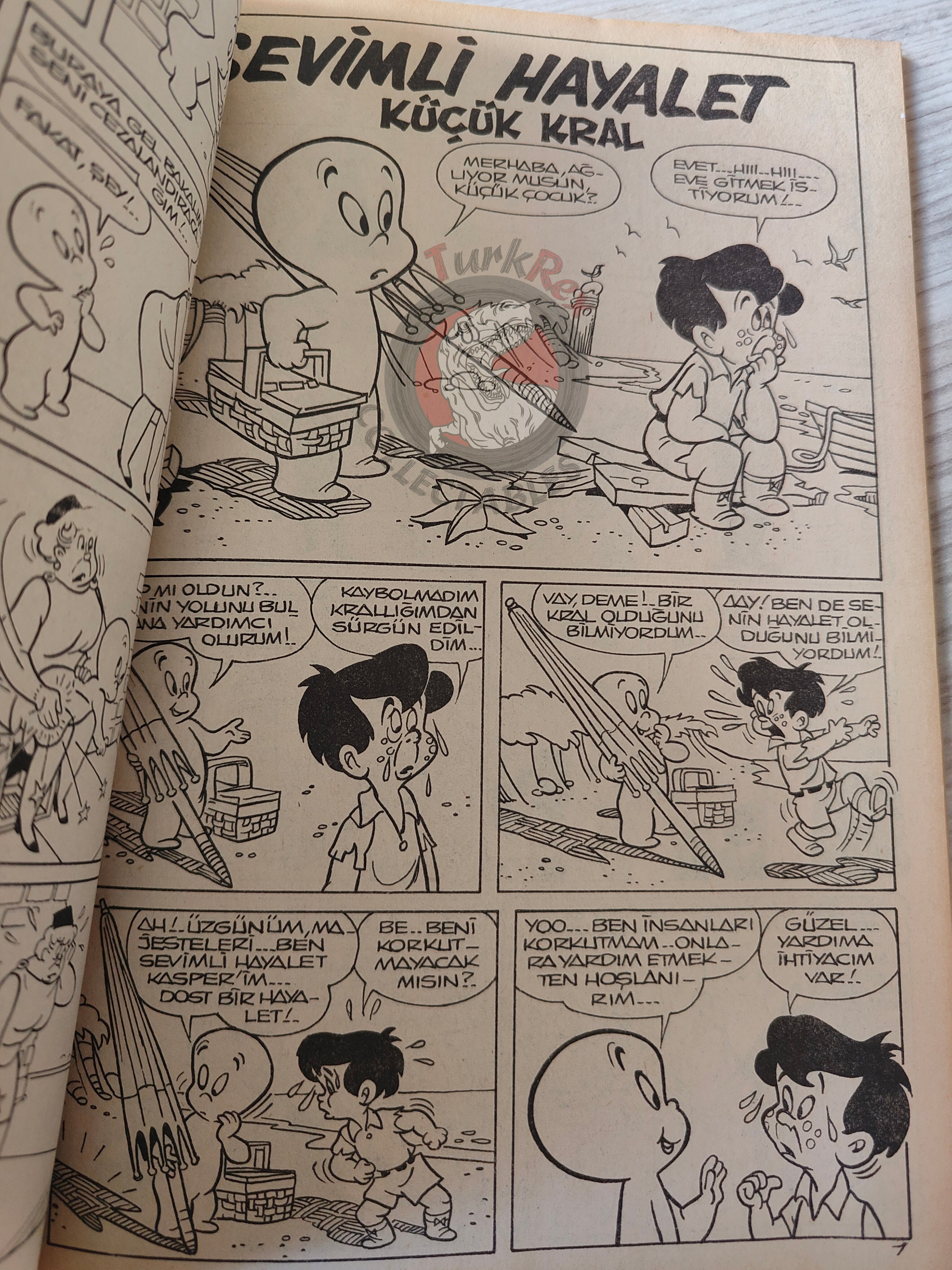 Casper the Friendly Ghost –  Altın Seri #6 80s Turkish Comic Turkey