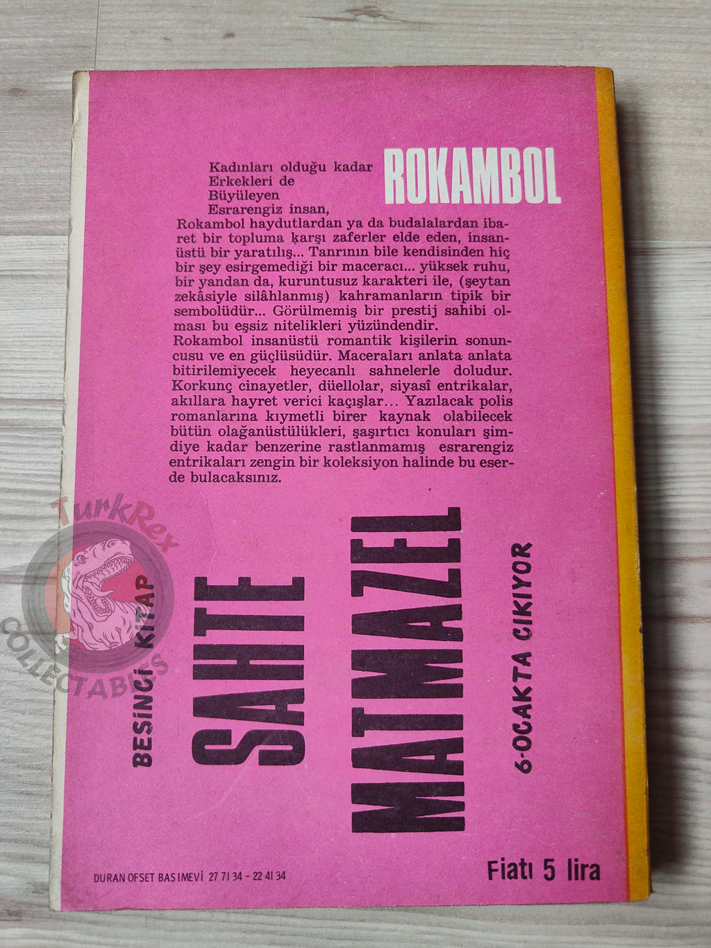 Pierre Alexis Ponson du Terrail – Rocambole 4 Le Château des Genêts 1969 Turkish Book Turkey