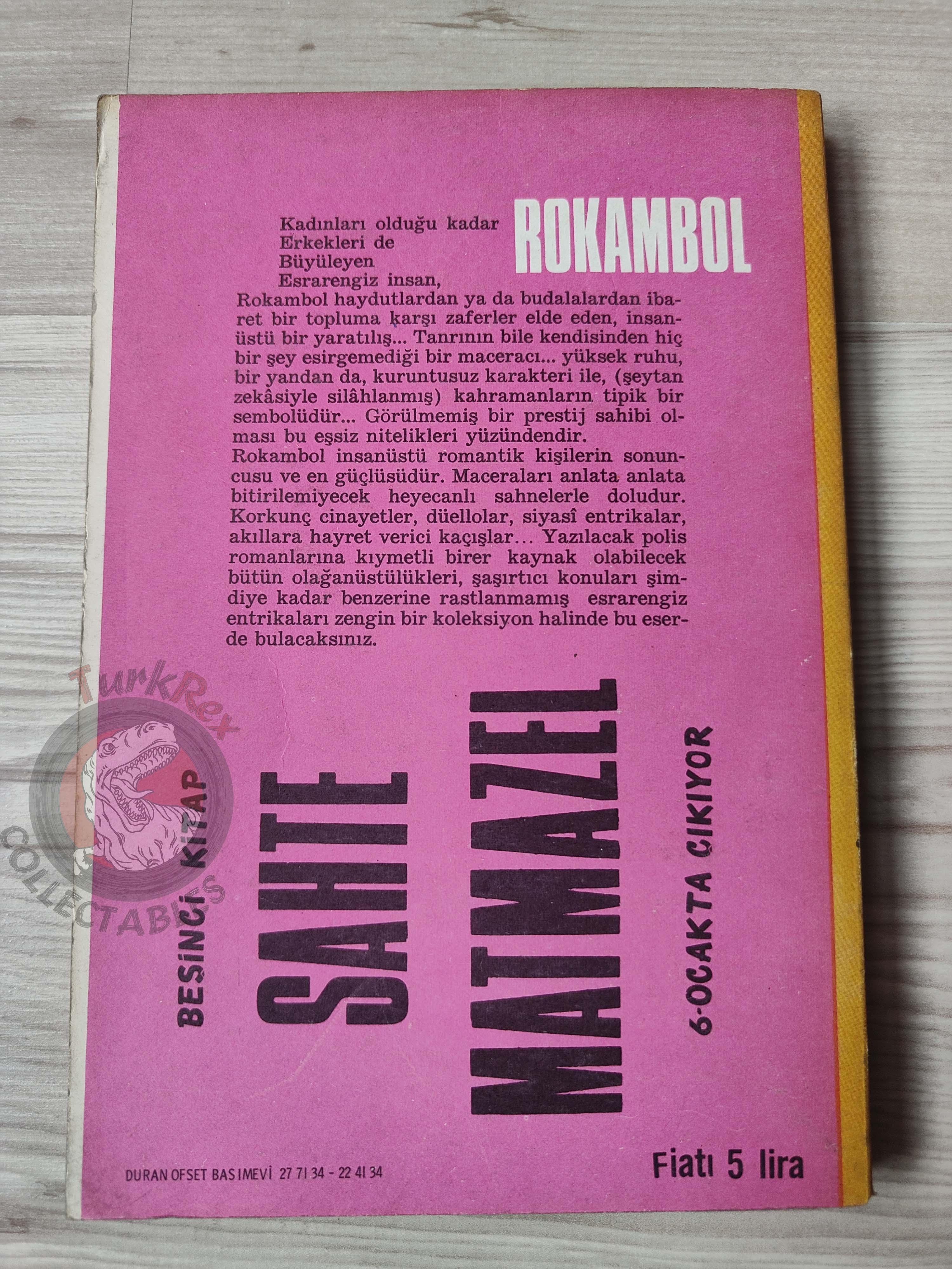Pierre Alexis Ponson du Terrail – Rocambole 4 Le Château des Genêts 1969 Turkish Book Turkey