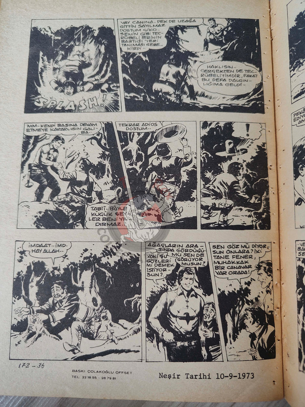 Zagor #1 1973 La foresta degli agguati Turkish Comic Turkey #172